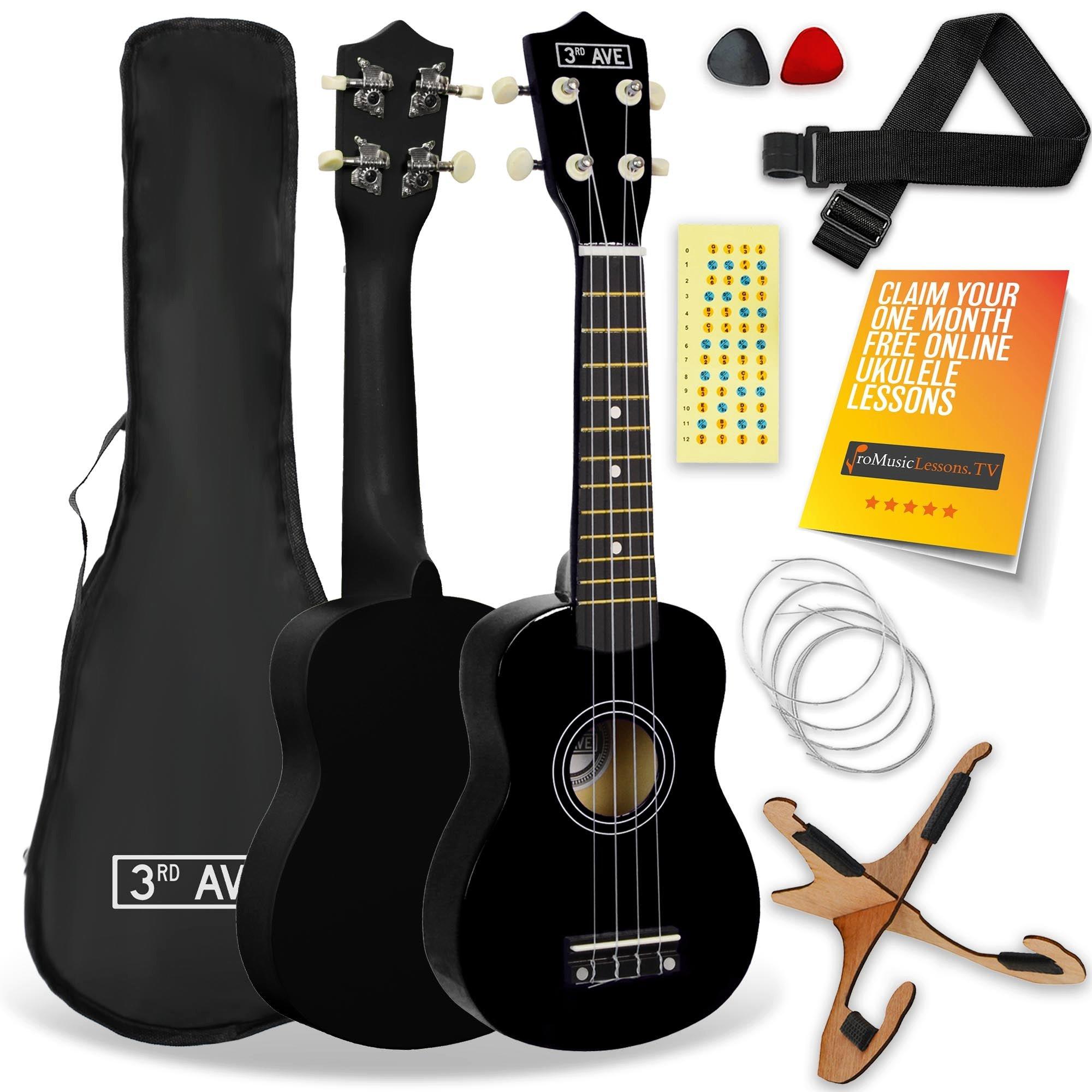 3rd Avenue Soprano Ukulele Pack - Natural