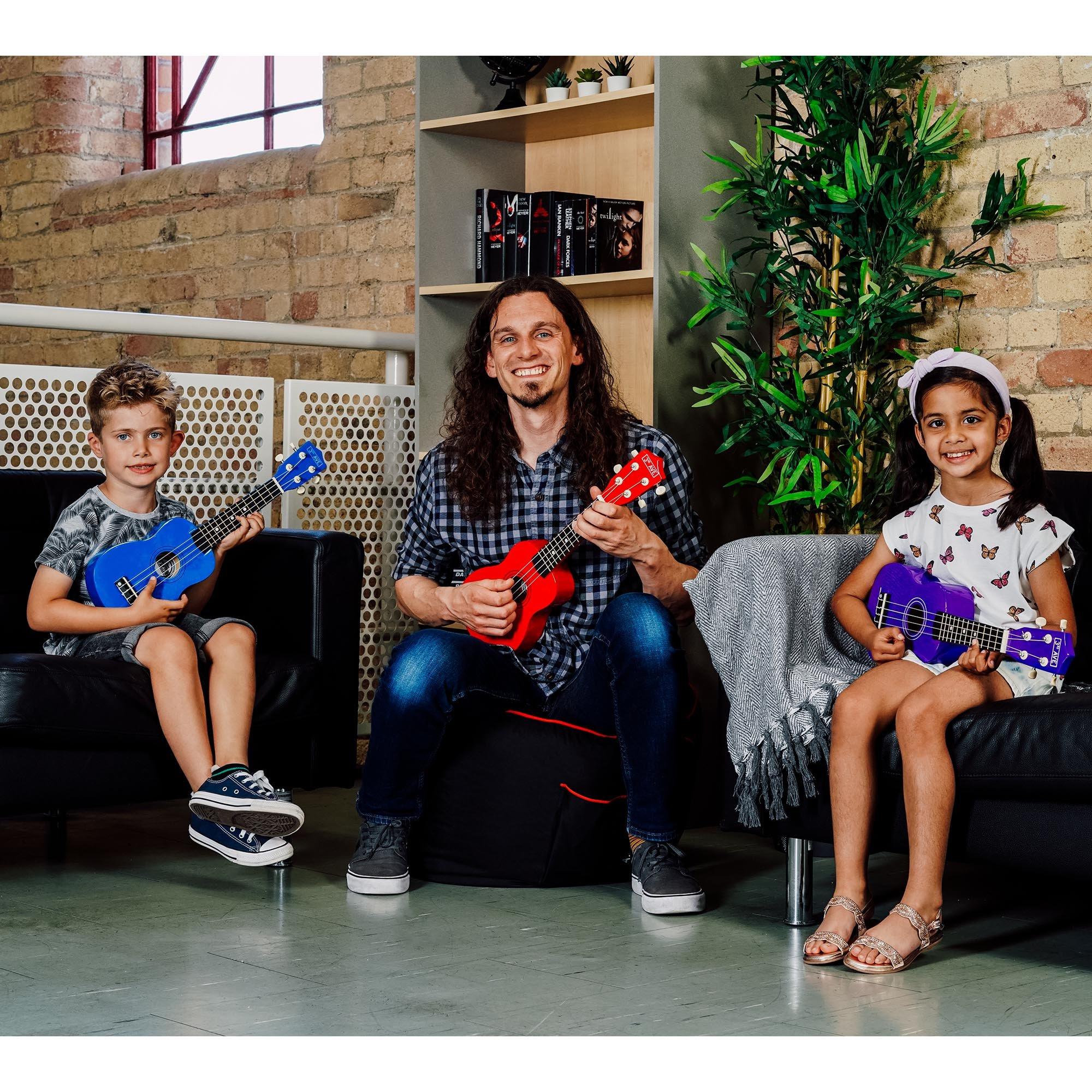 Red - 3rd Avenue - 3rd Avenue Soprano Ukulele Pack - Natural - 6