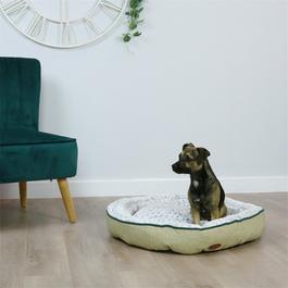 Charles Bentley Leisure Small Linen Soft Pet Bed Taupe