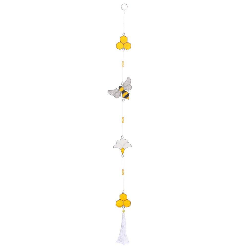 White - Something Different - String of Bee and Honeycomb Suncatchers - 2