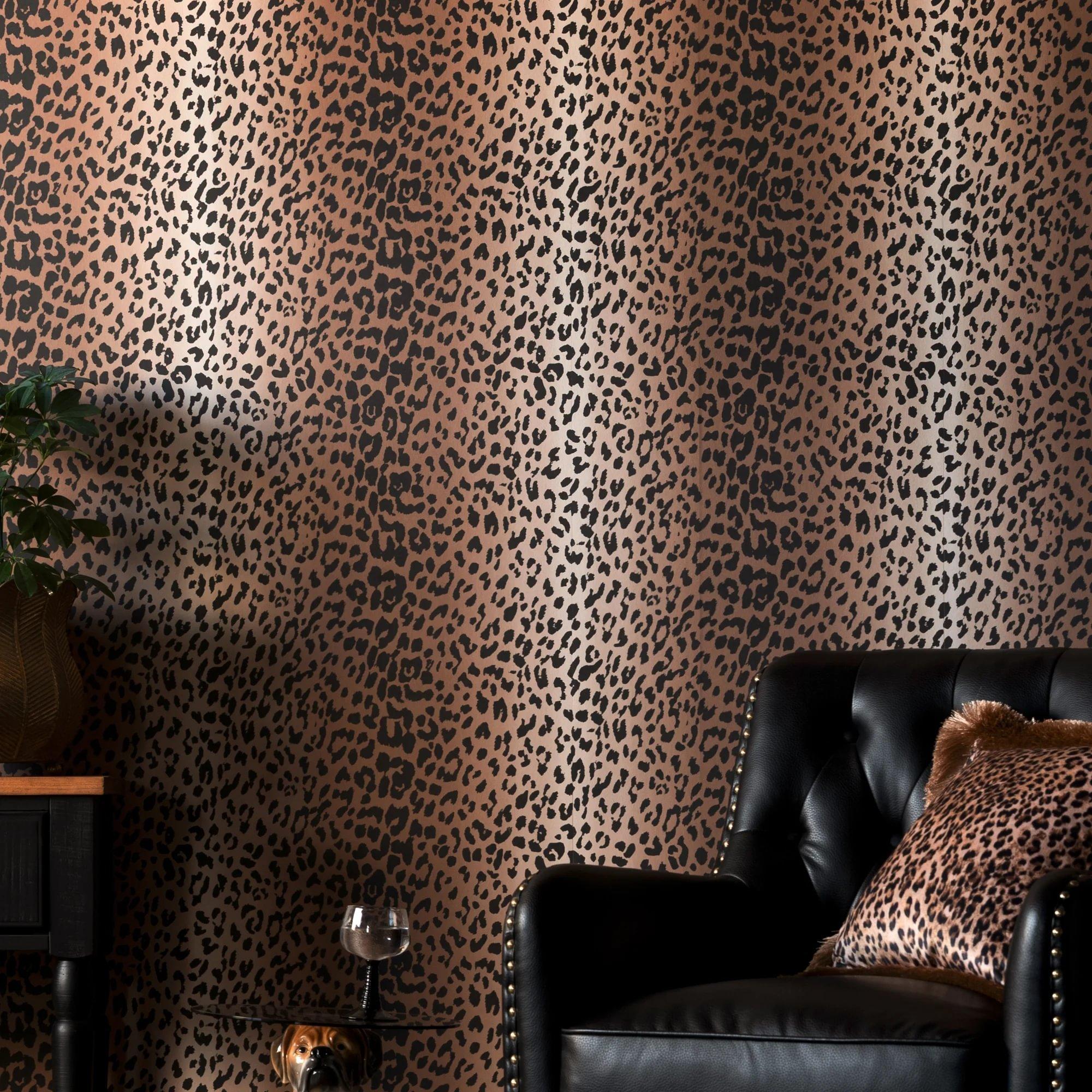 Tan - Rockett St George - Wild at Heart Leopard Tan Wallpaper - 2