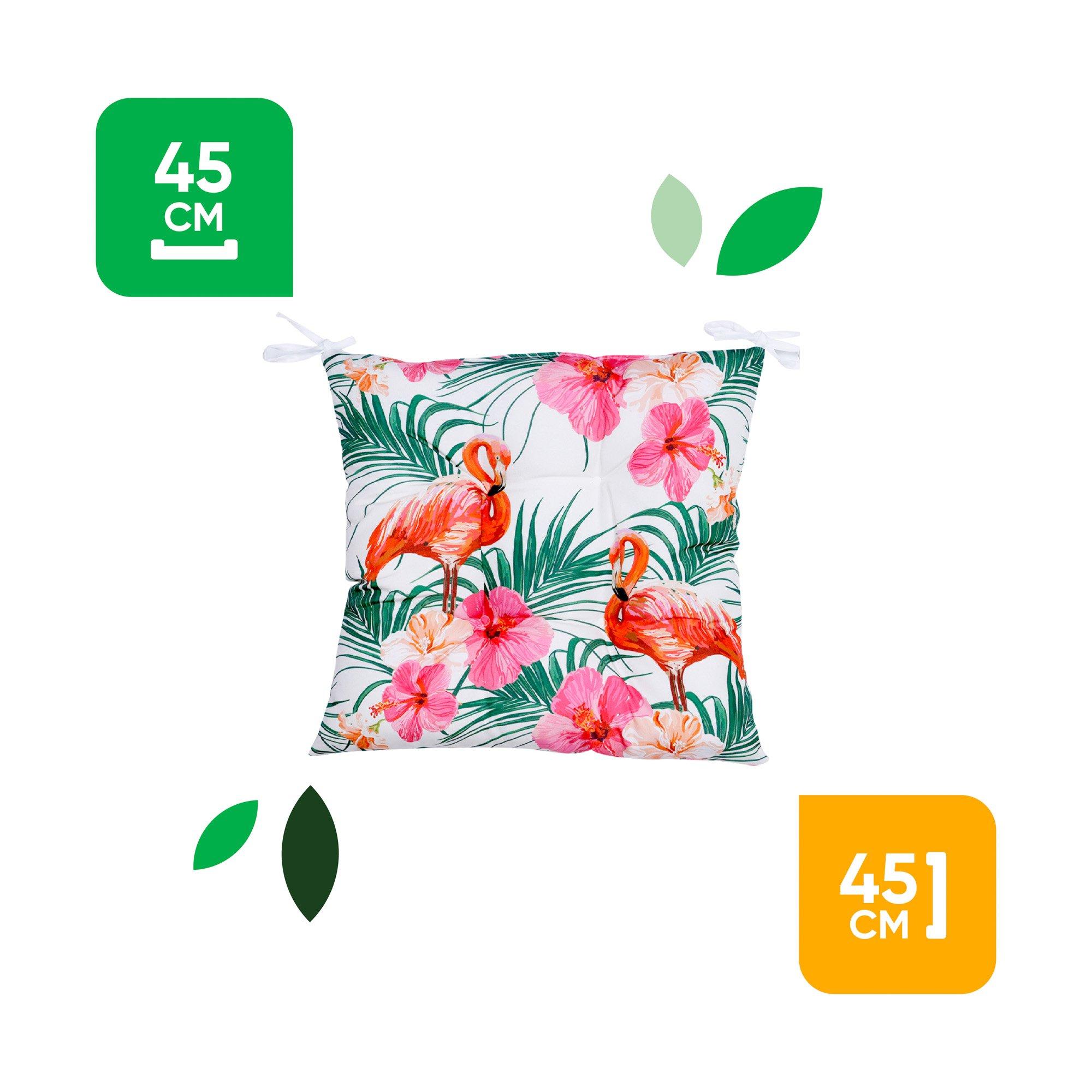 Multi - Streetwize - Outdoor Seat Cushions - Flamingo Palm - 2