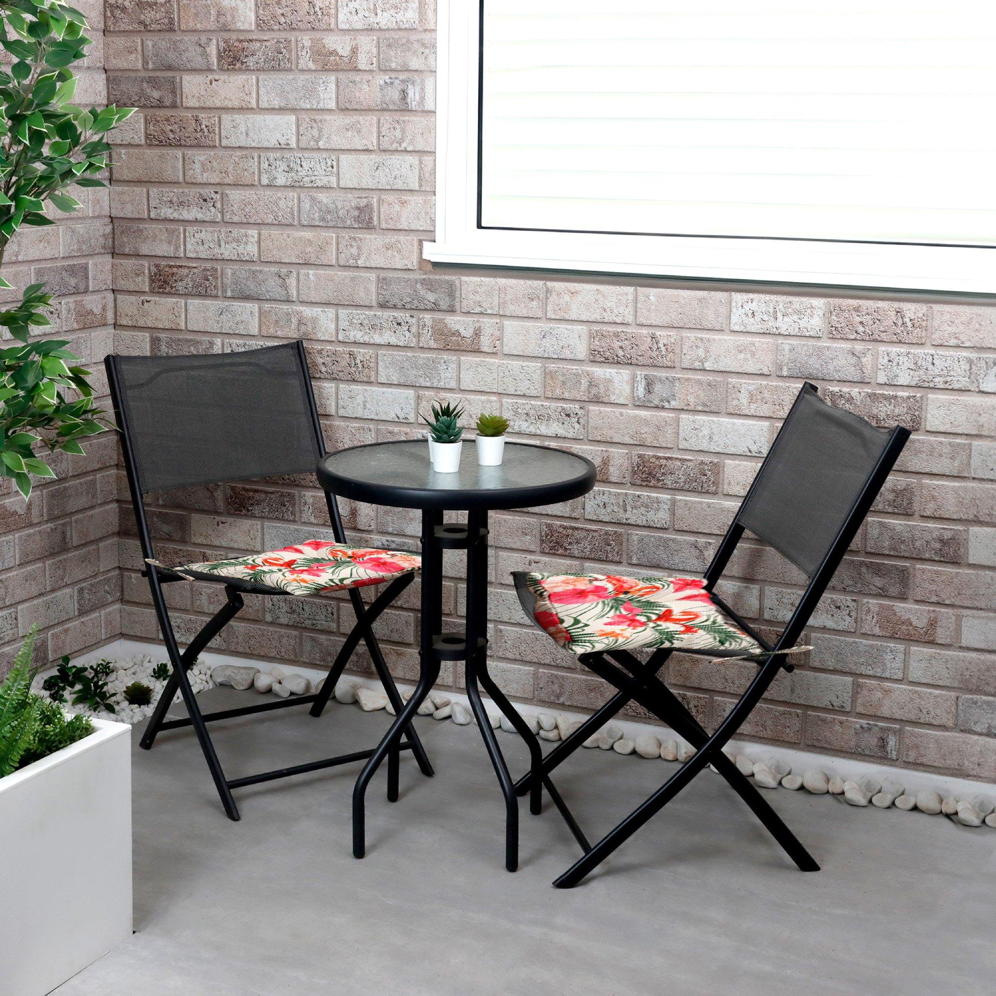 Multi - Streetwize - Outdoor Seat Cushions - Flamingo Palm - 3