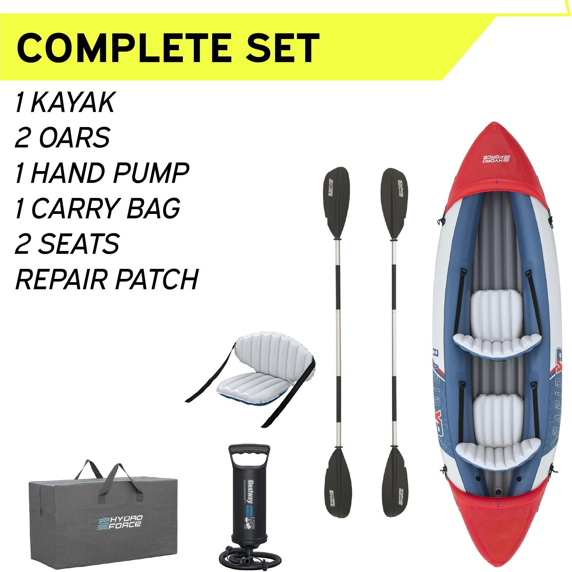 White And Red - Hydro Force - Rapid X2 Kayak Set - 7
