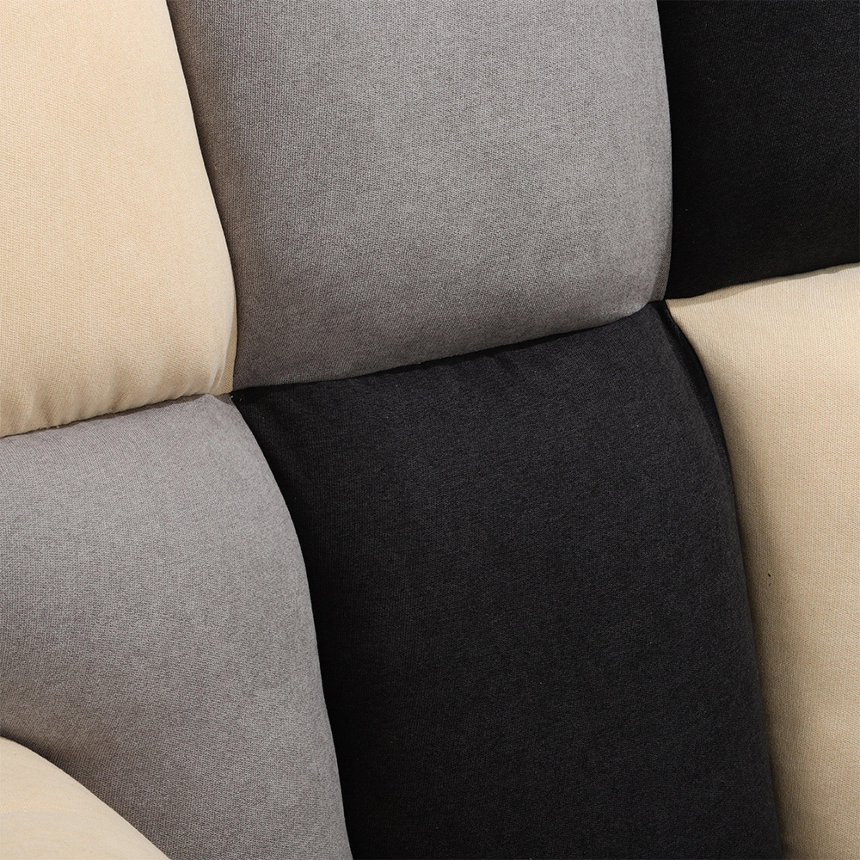 Multi - Kabinet UK - Tufted Linen Upholstered Rocking Chair - 7