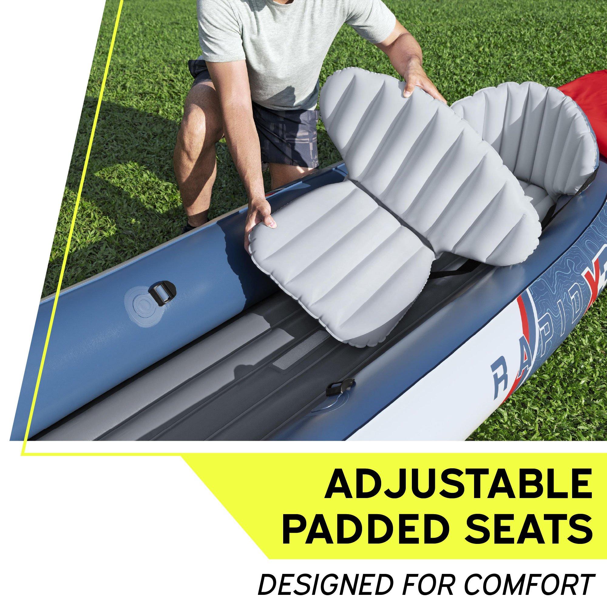 White And Red - Hydro Force - Rapid X3 Kayak Set - 5