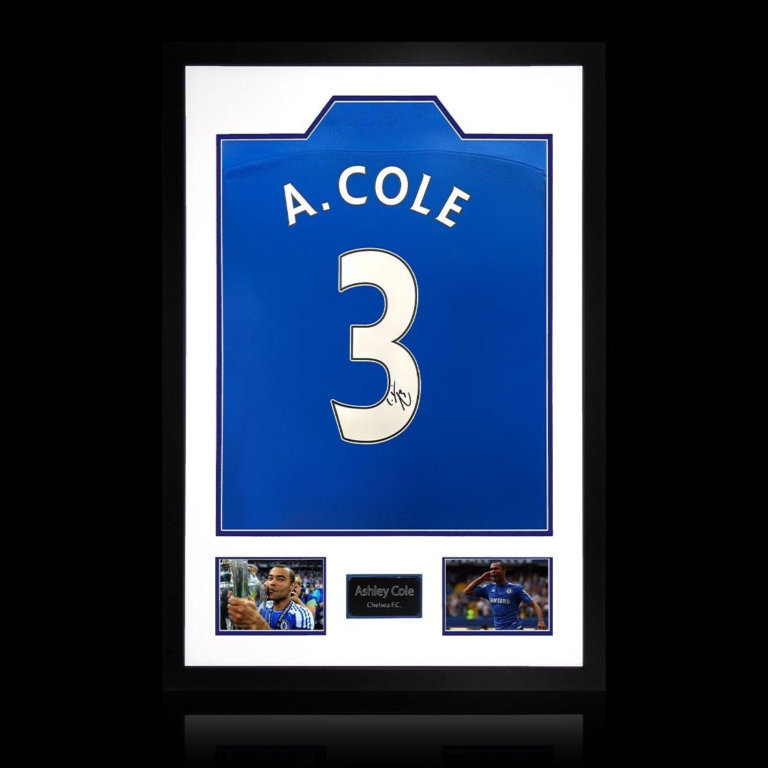 Blue - The Fan Cave - Ashley Cole Signed Chelsea Premier League Shirt Pr - 1