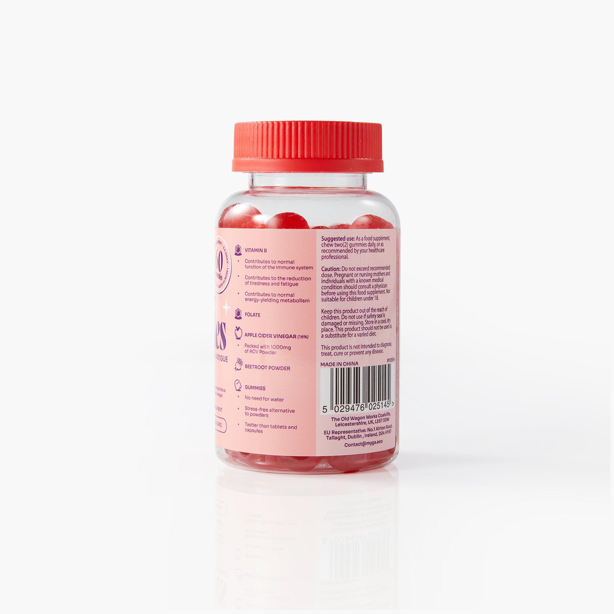 Red - Myga - Myga Apple Cider Vinegar Gummies – 60 Gummies - 2