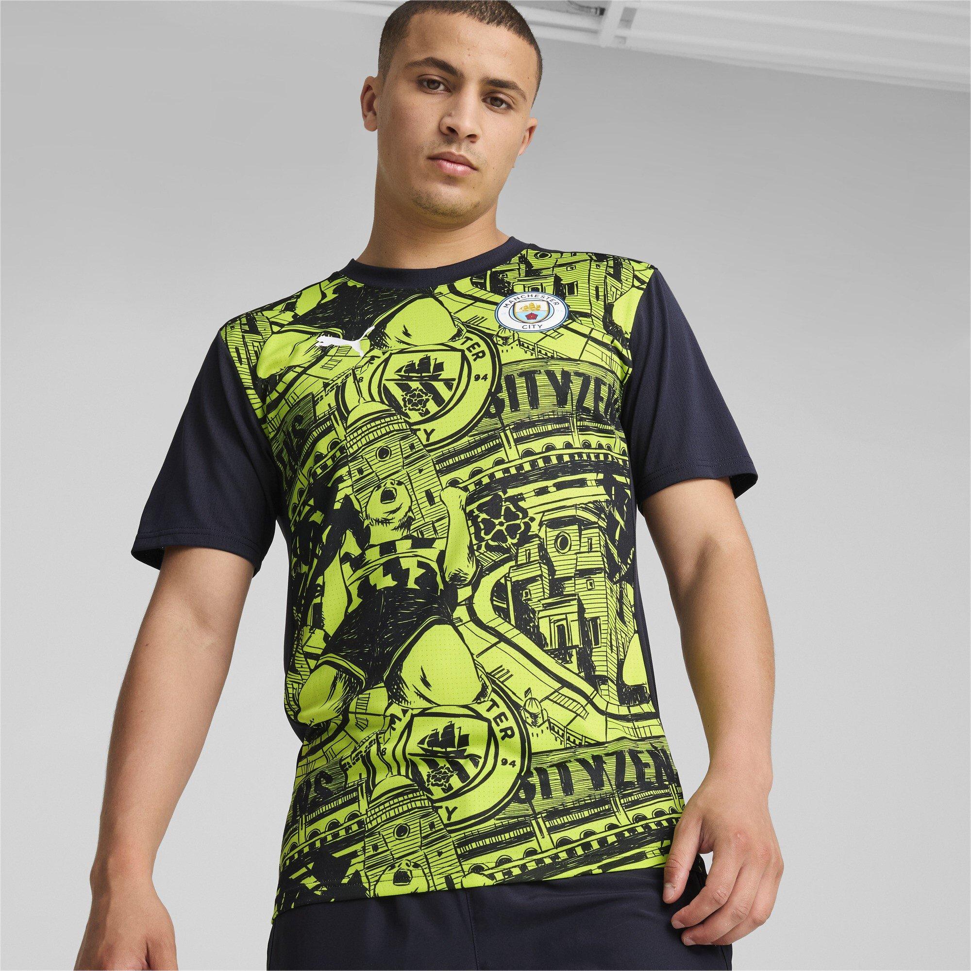 Blå - Puma - Manchester City FC Pre Match Shirt 2024 2025 Adults - 3