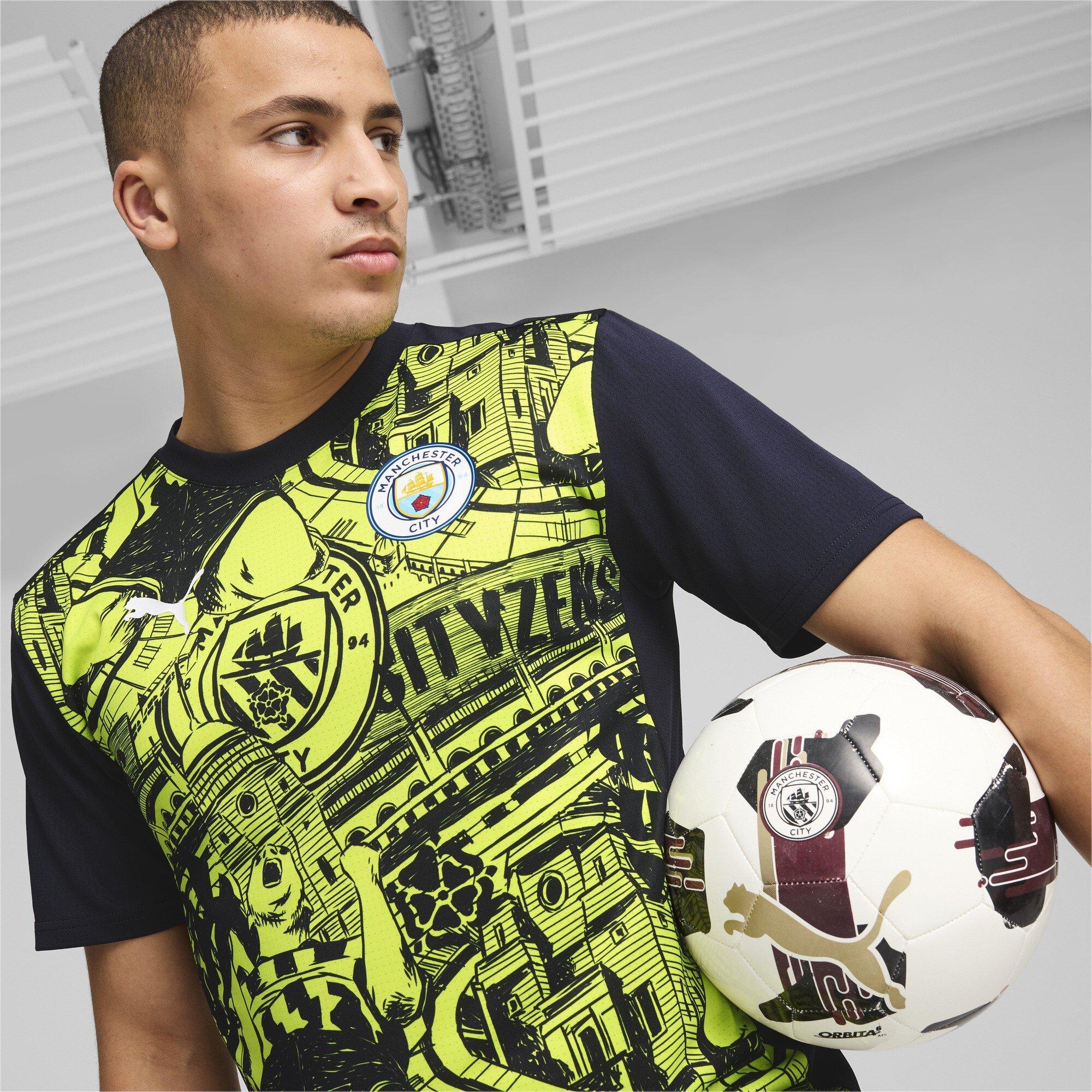 Blå - Puma - Manchester City FC Pre Match Shirt 2024 2025 Adults - 5