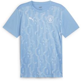 Puma Manchester City Prematch Shirt 2024 2025 Adults