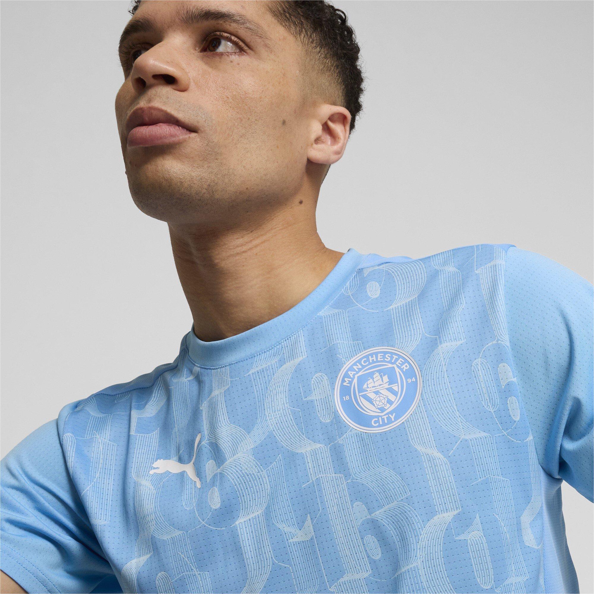 Azul - Puma - Manchester City Prematch Shirt 2024 2025 Adults - 6