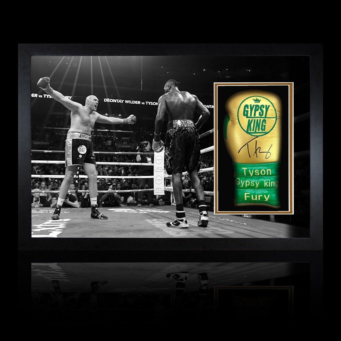 Green - The Fan Cave - Tyson Fury v Deontay Wilder I Signed Glove Iconic