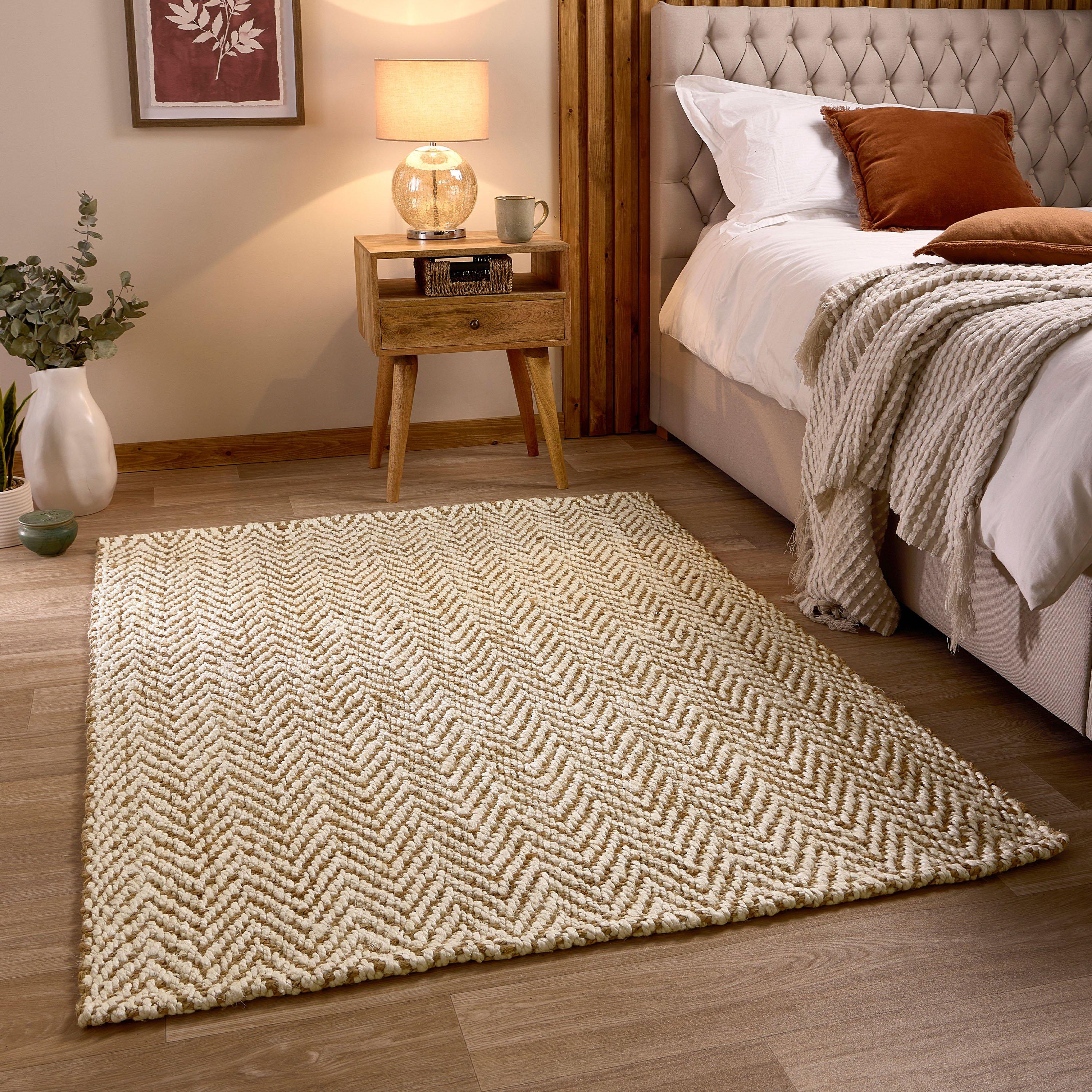 Natural - Origin - Jute Herringbone Rug - 1