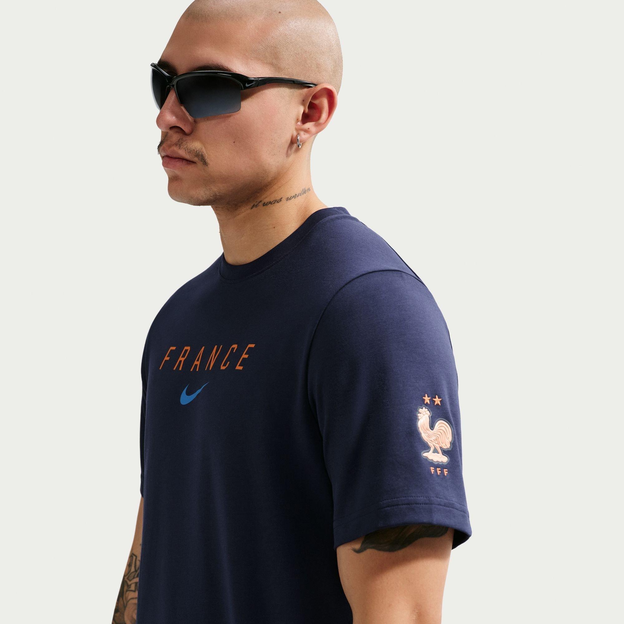 Blu - Nike - Men's France Short Sleeve T-Shirt - 3