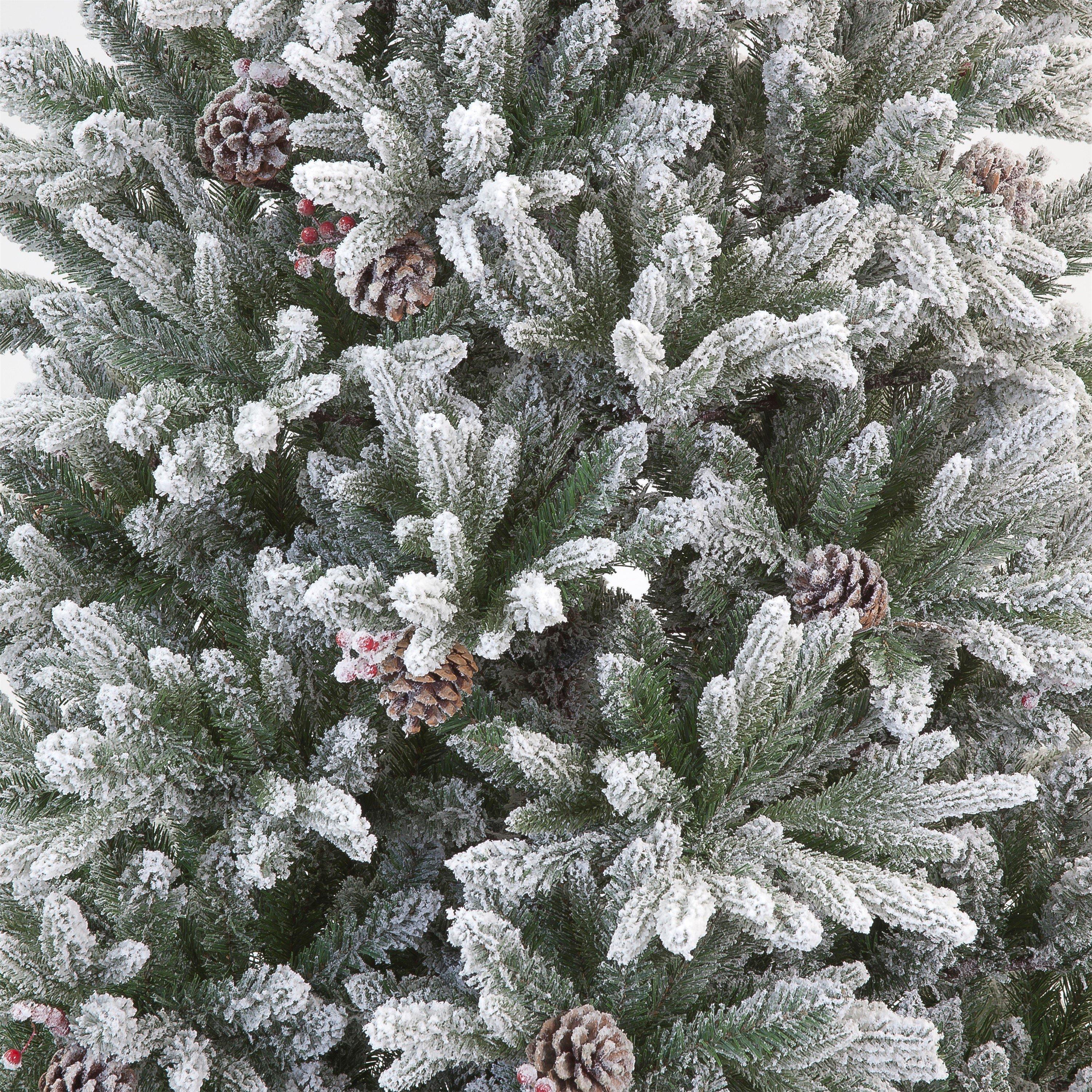 Green and White - Snowtime - 210cm Haruchan Frosted Green Tree - 2