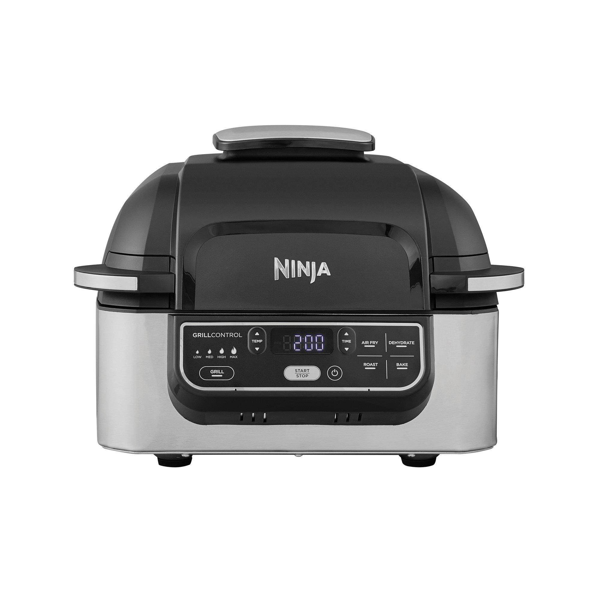 Black/Silver - Ninja - Foodi Health Grill & Air Fryer - 1