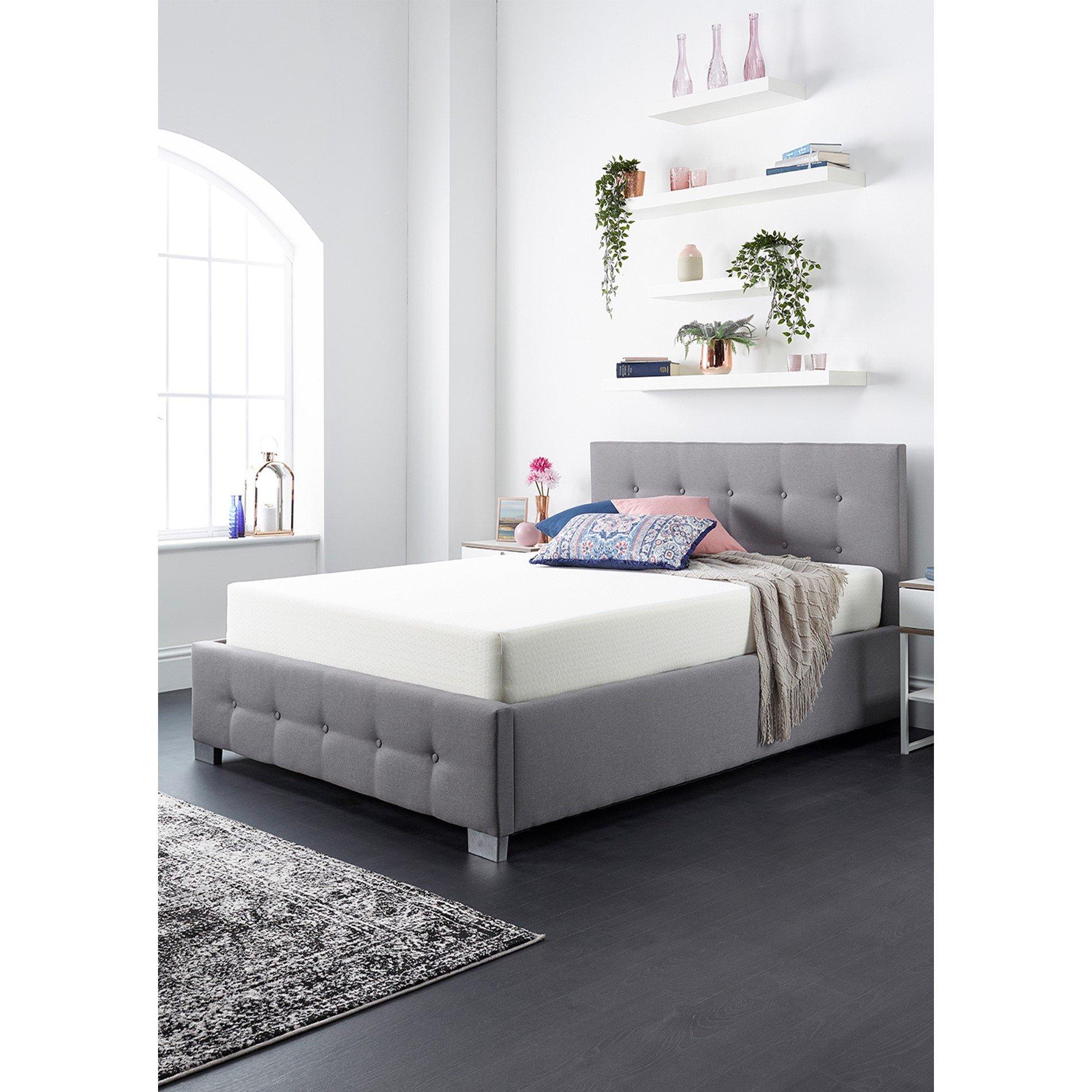 Grey - Aspire - Aspire Upholstered Ottoman Bed - 3