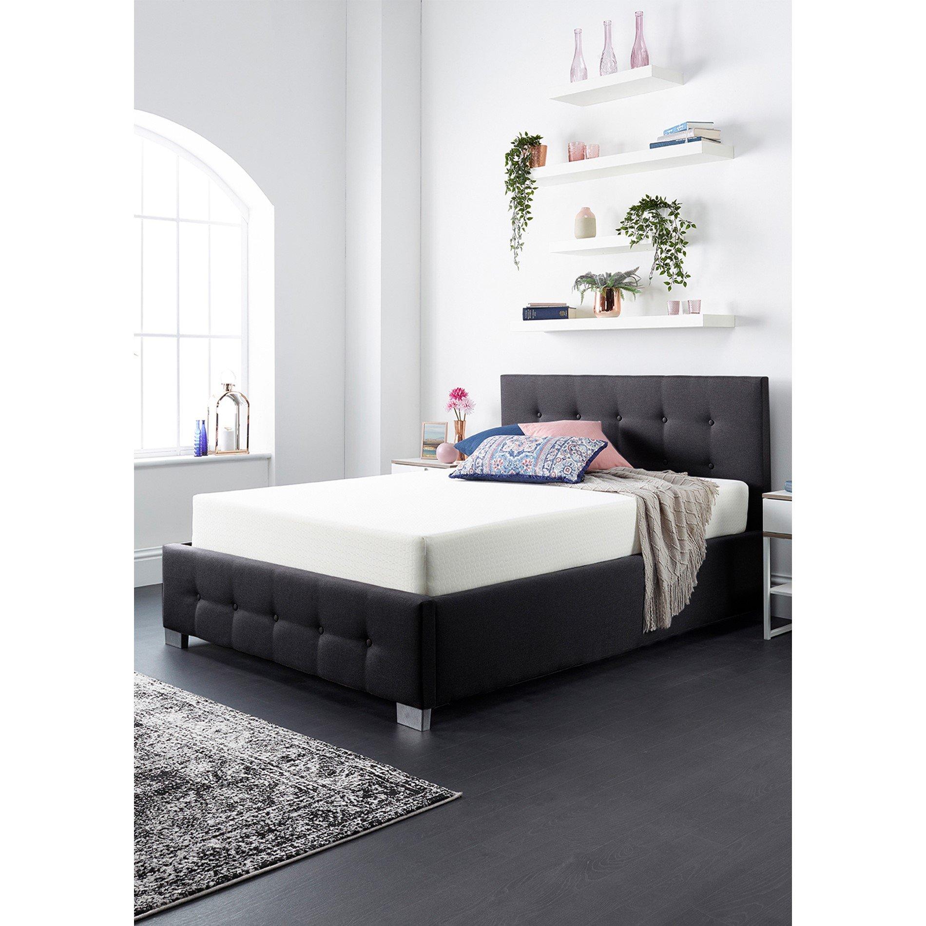 Black - Aspire - Aspire Upholstered Ottoman Bed - 3