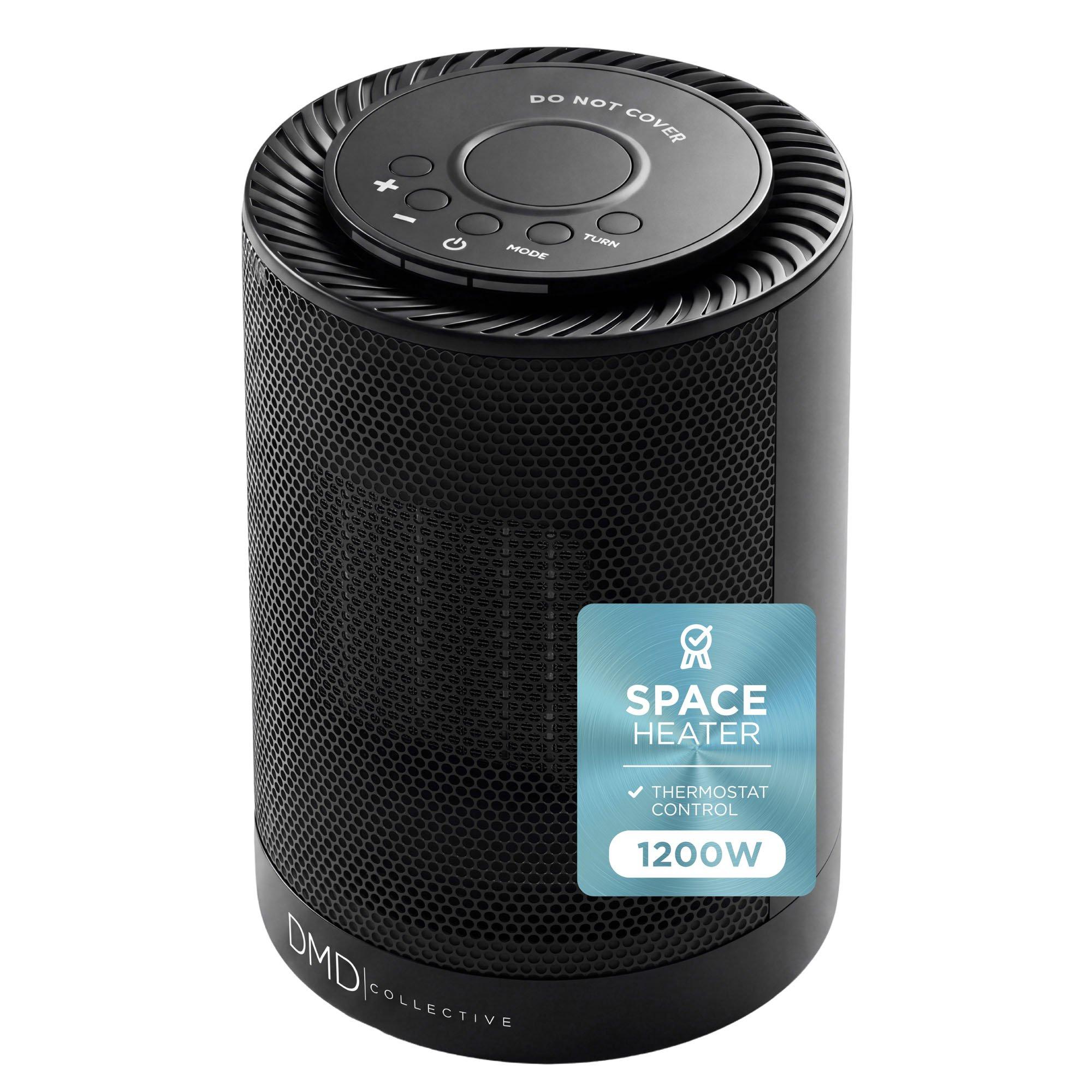 Black - DMD Collective - Ceramic Heater with Oscillation & Timer - 1