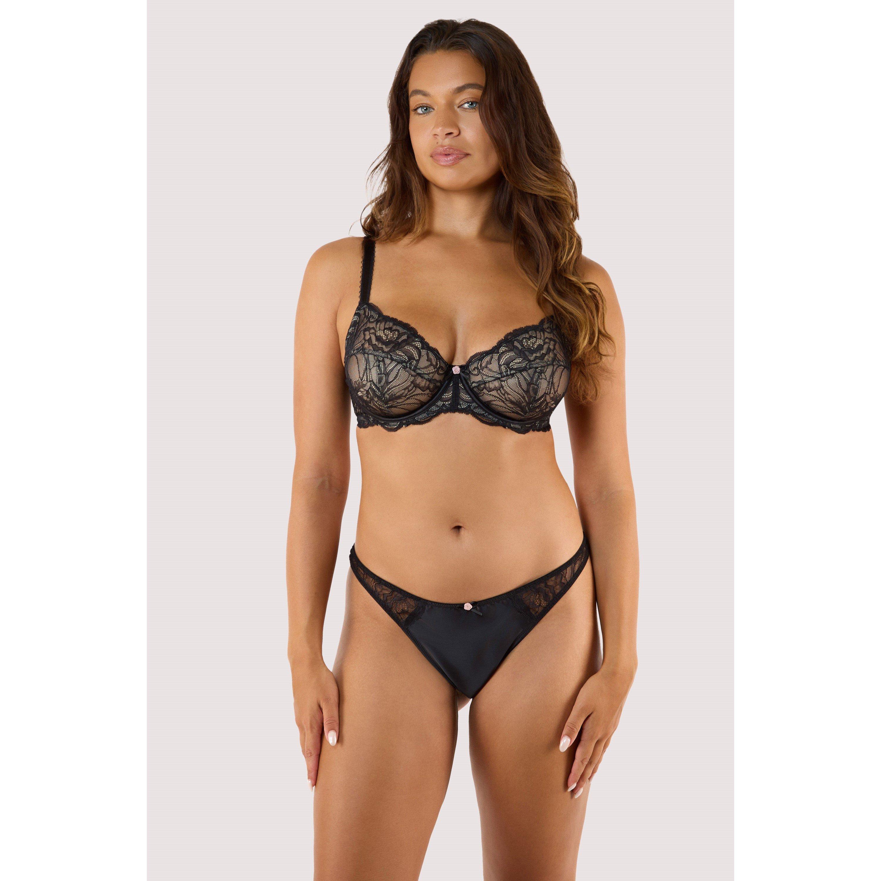 Black - Playful Promises - Idol Black Lace Balconette Bra - 4