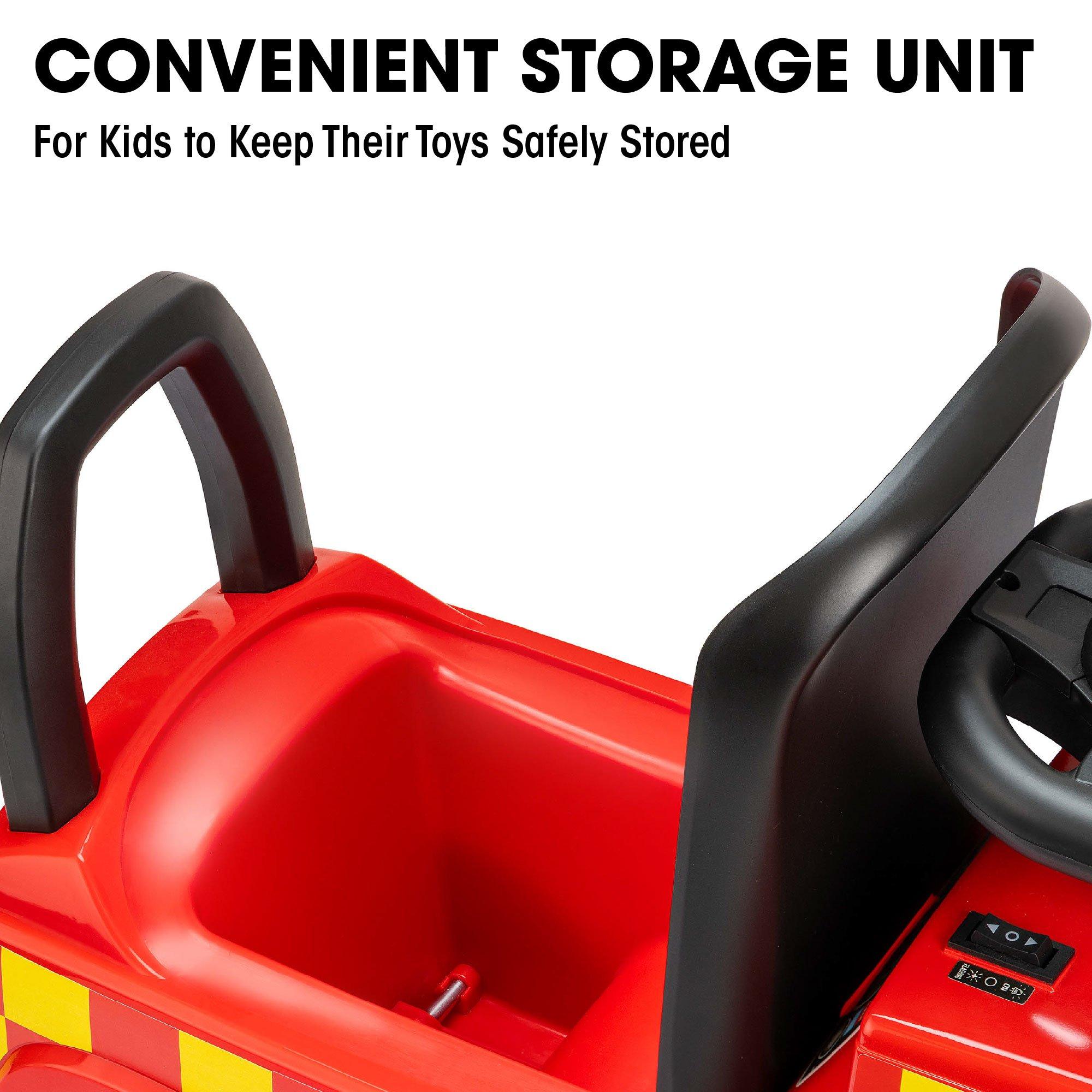 Red - Xootz - Mercedes-Benz Fire Truck Foot to Floor - 3