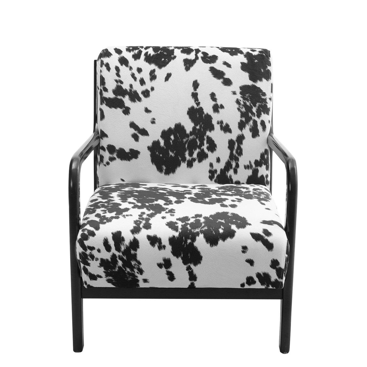Multi - Kabinet UK - Spots Velvet Upholstered Chair Cow - 2