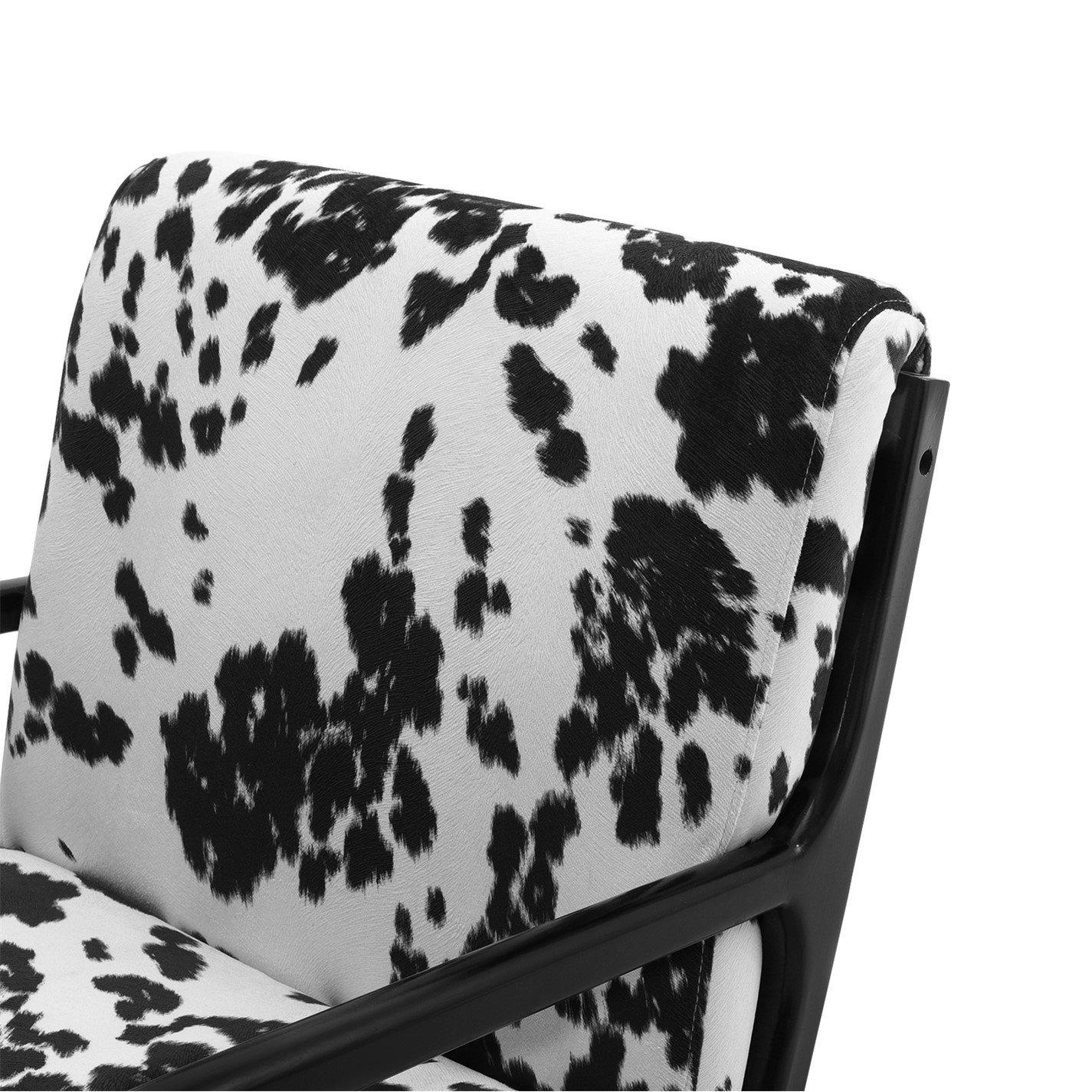 Multi - Kabinet UK - Spots Velvet Upholstered Chair Cow - 7