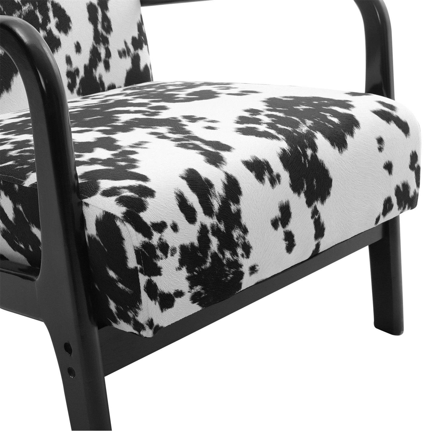Multi - Kabinet UK - Spots Velvet Upholstered Chair Cow - 10