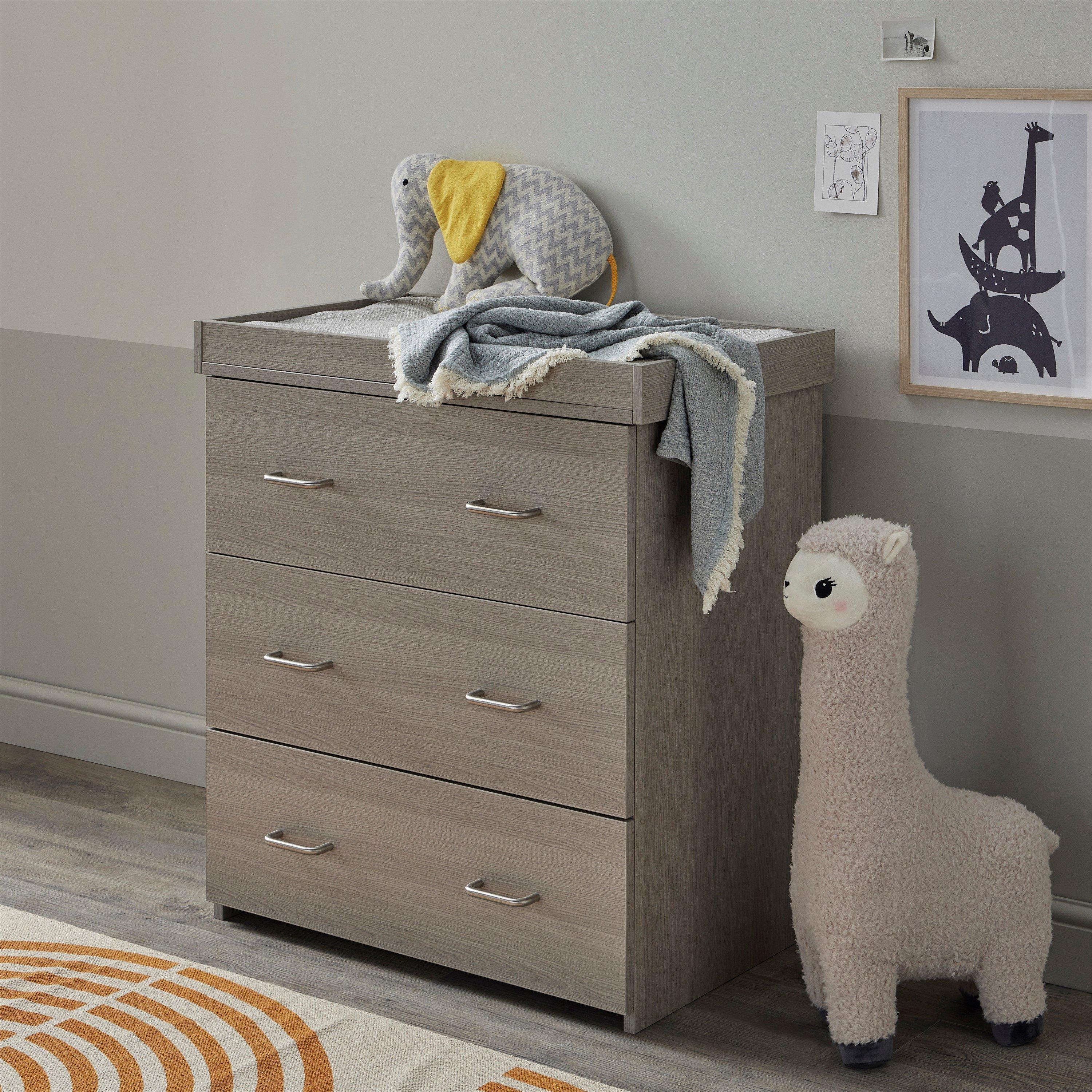 Grey Wash - Babymore - Caro 2 Piece Nursery Room Set - Grey Wash - 6
