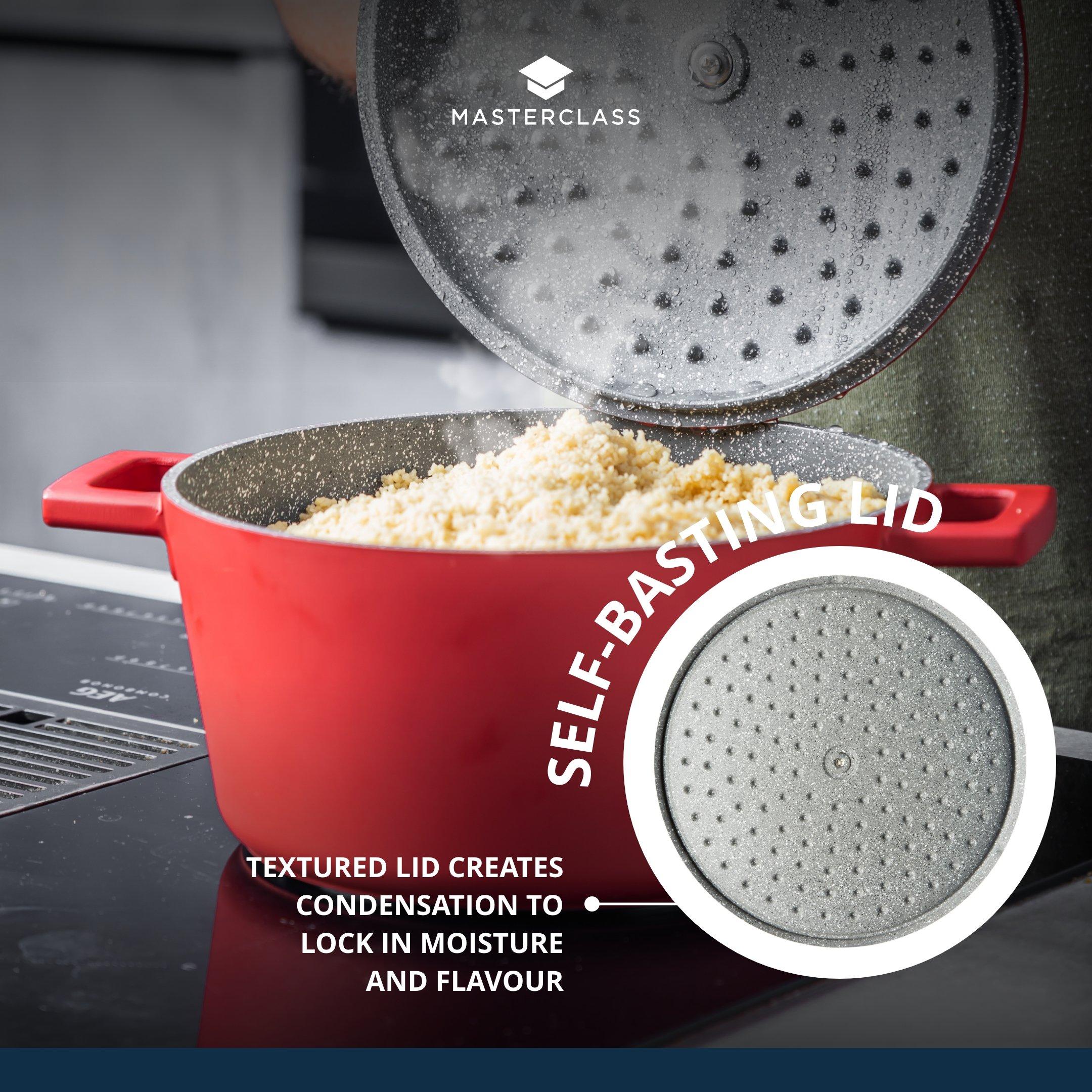 Red - MasterClass - MasterClass Cast Aluminium Casserole Dish with Lid - 4