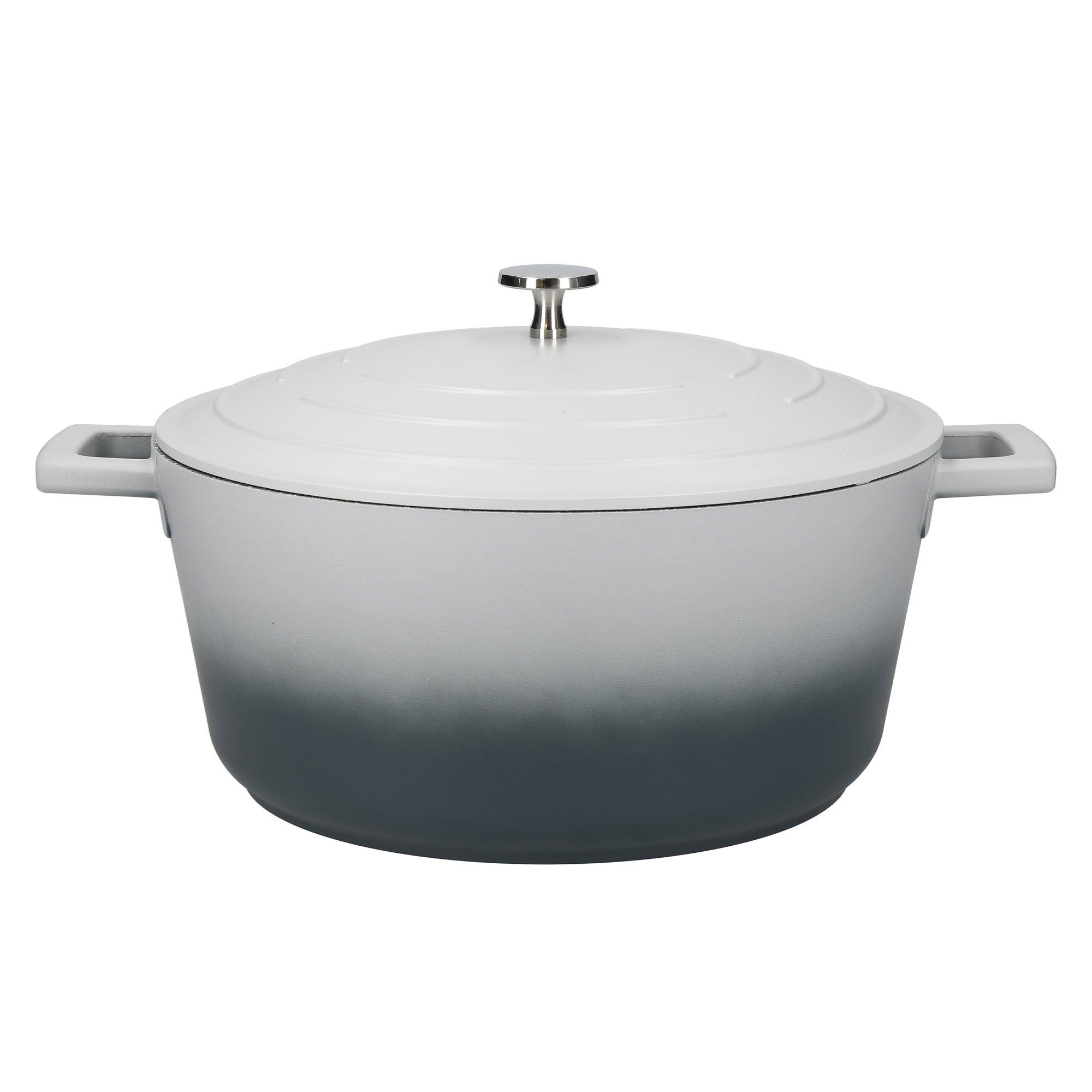 Grey - MasterClass - Large Casserole Dish with Lid - 1