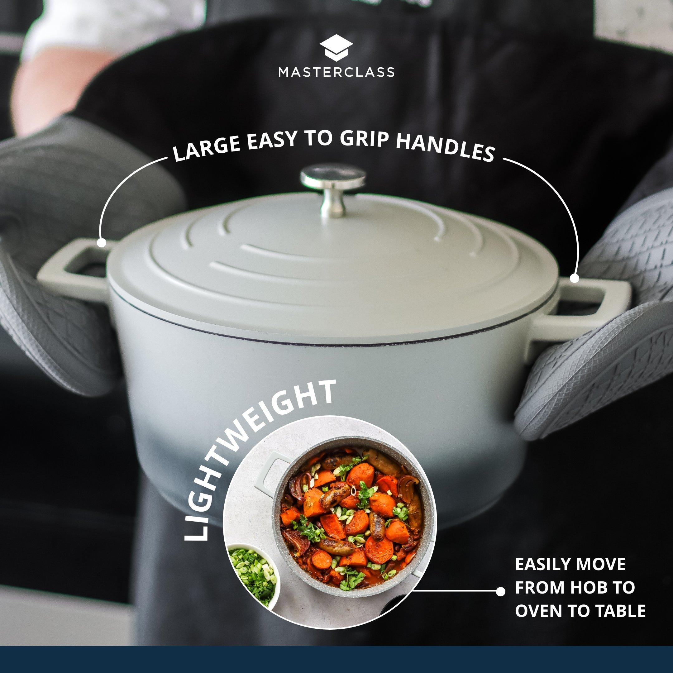Grey - MasterClass - MasterClass Large Casserole Dish with Lid - 2