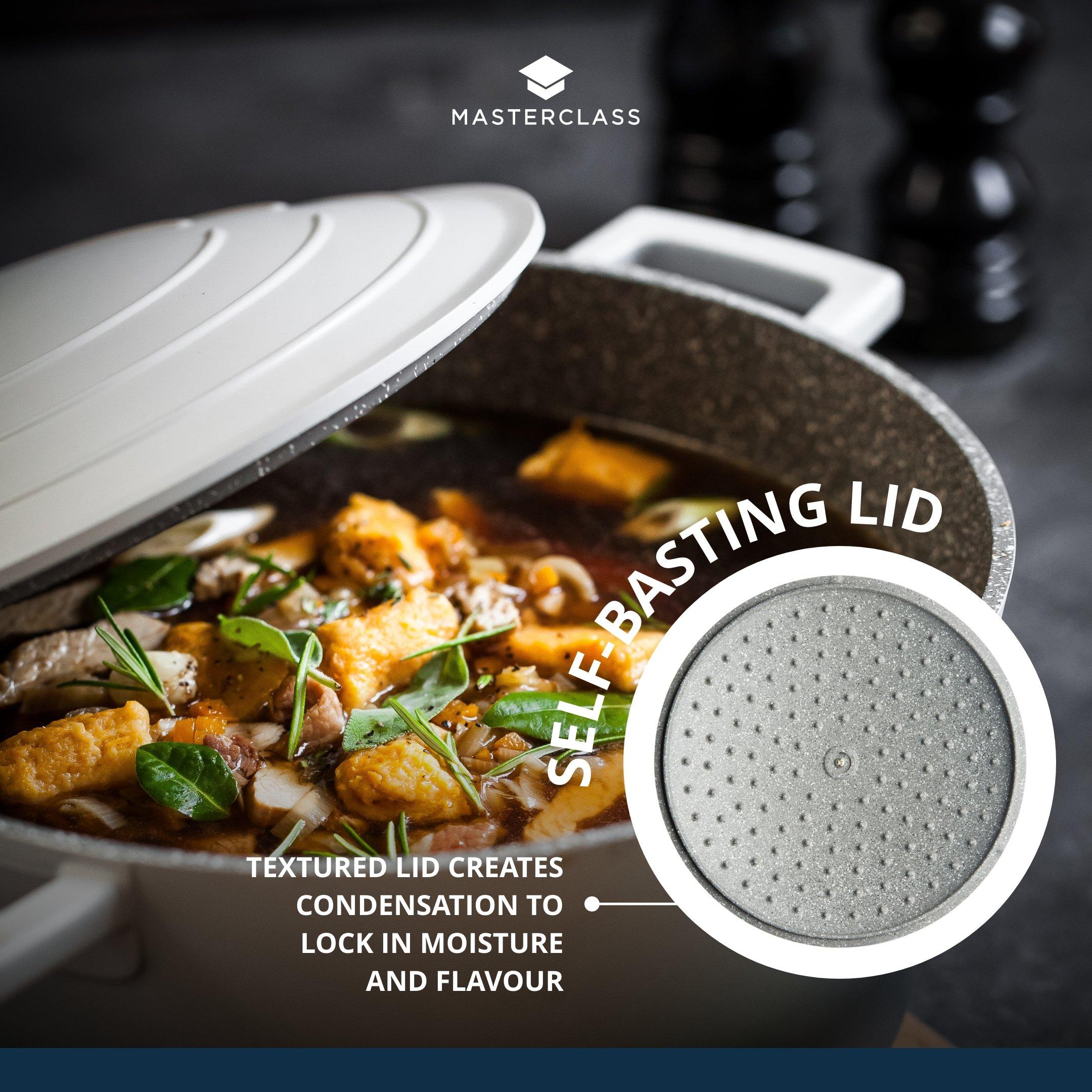 Grey - MasterClass - MasterClass Large Casserole Dish with Lid - 3