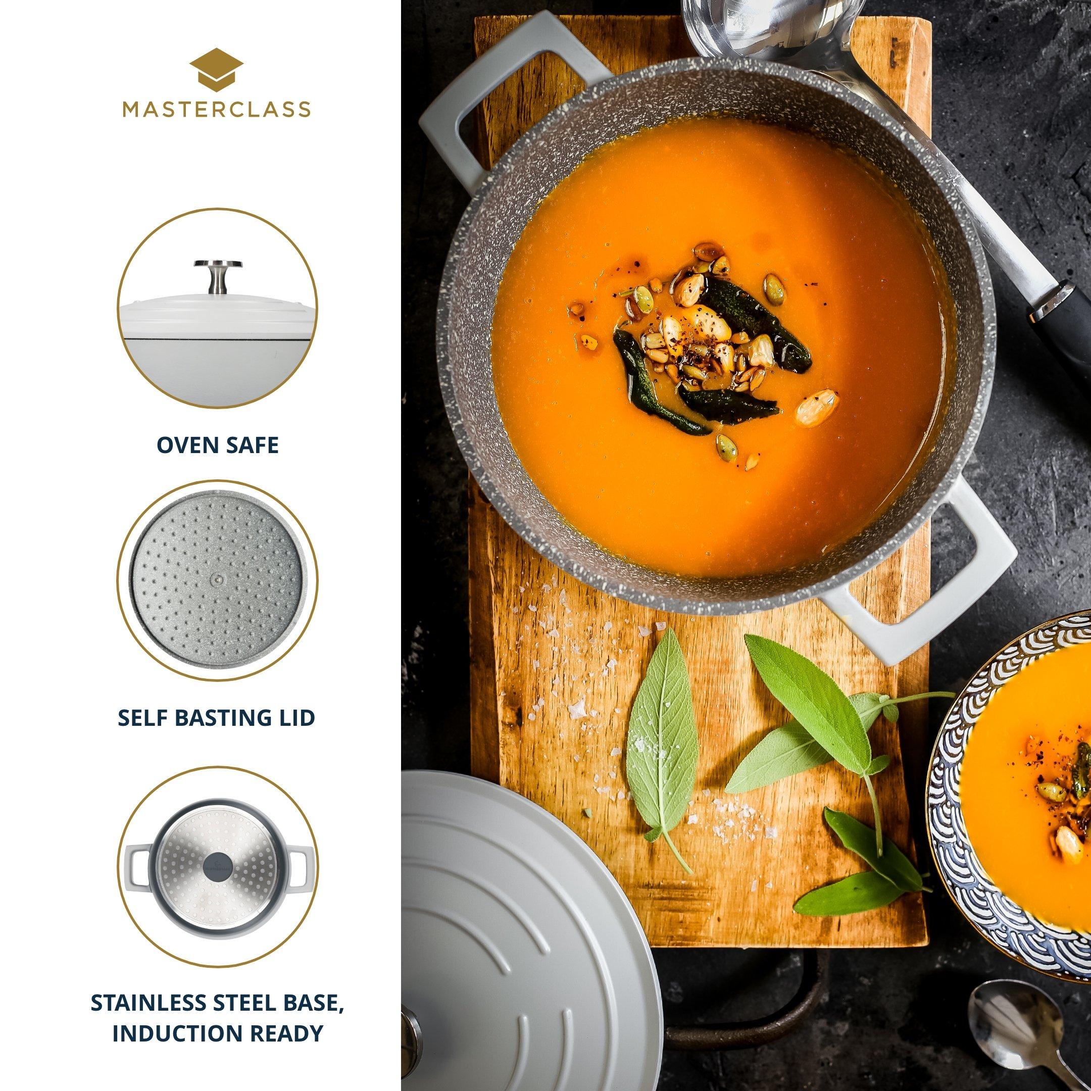 Grey - MasterClass - MasterClass Large Casserole Dish with Lid - 4