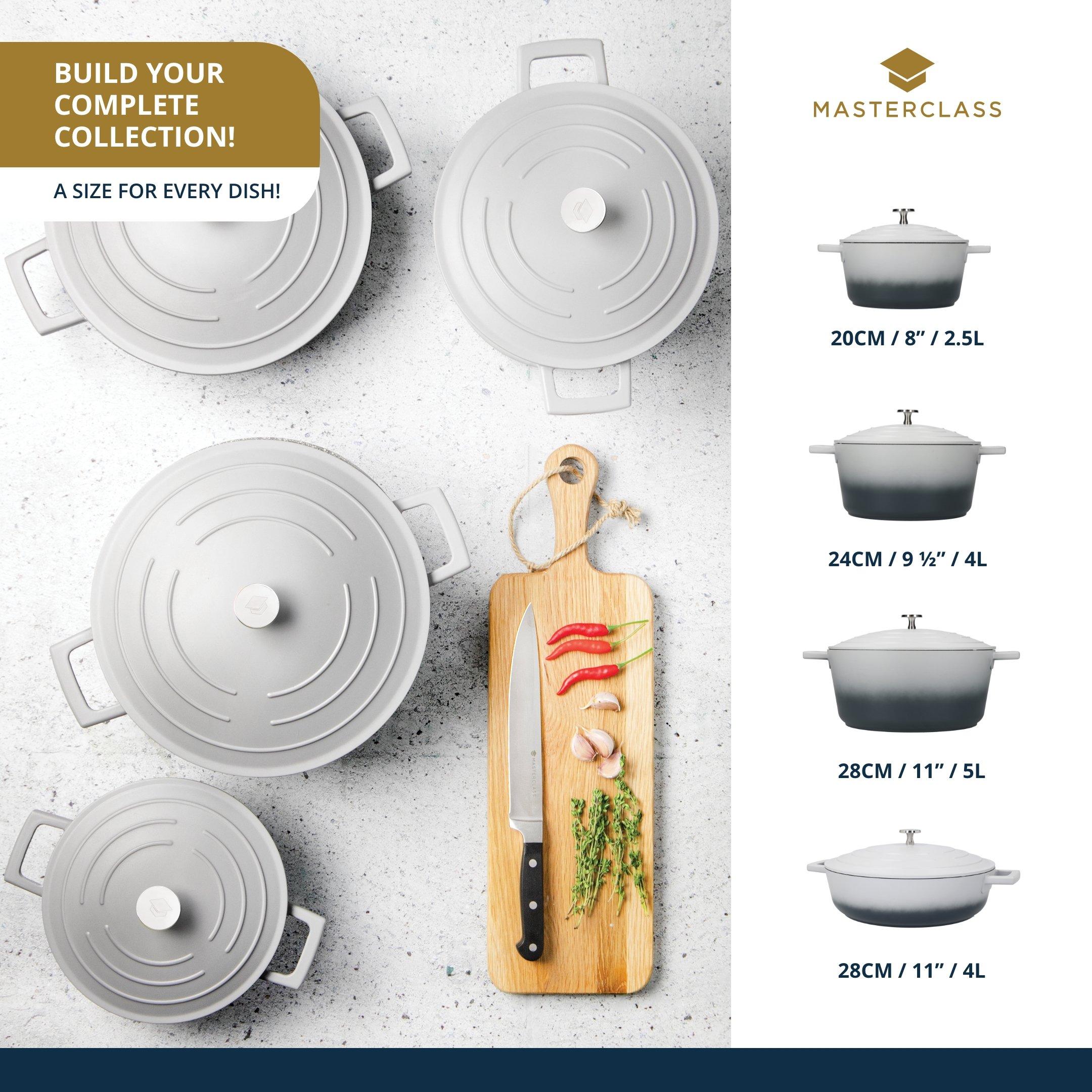 Grey - MasterClass - MasterClass Large Casserole Dish with Lid - 5