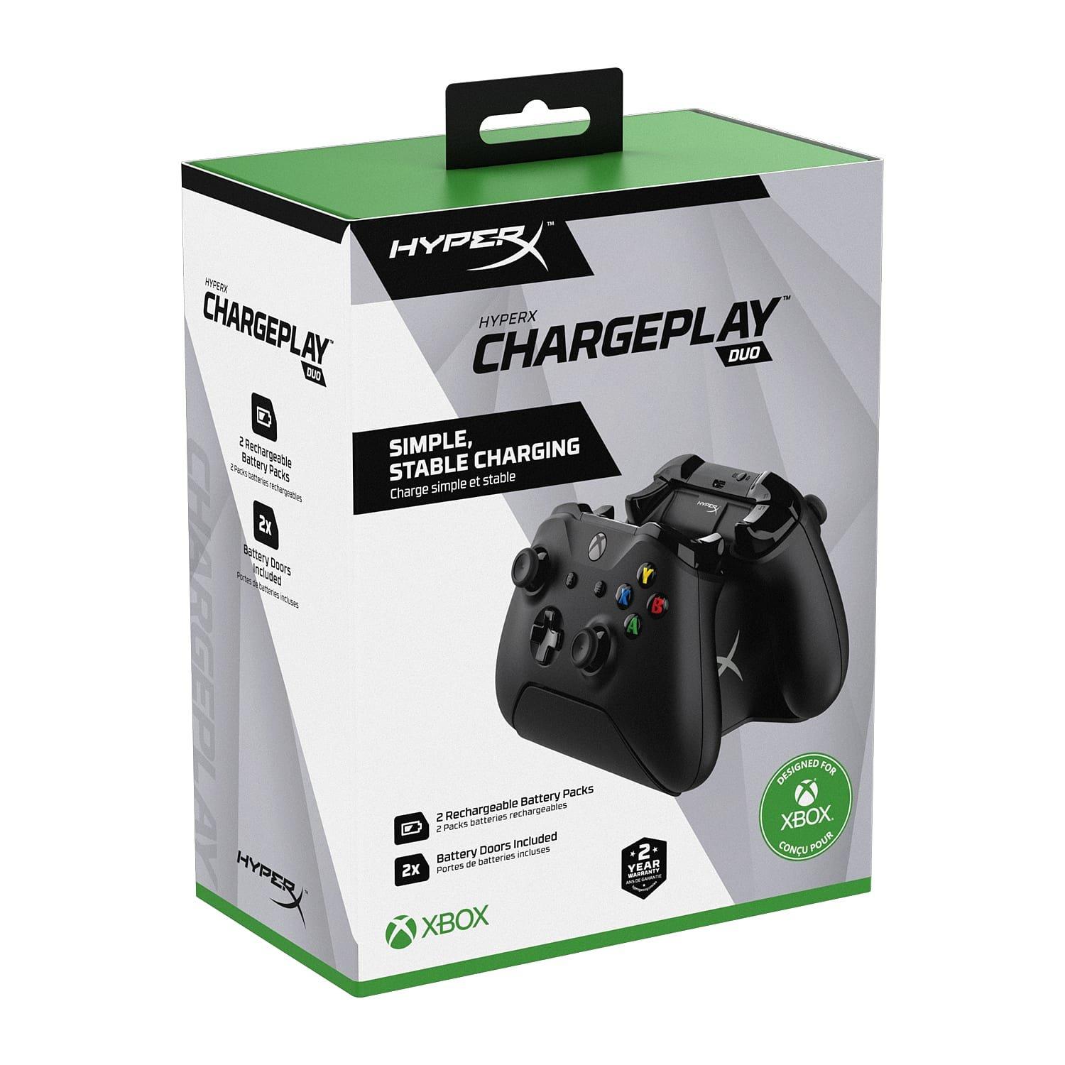 Black - HyperX - ChargePlay Duo for Xbox One & Series XS - 4