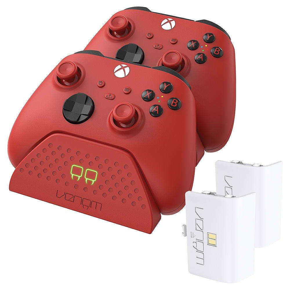 Vermelho - Venom - Xbox Twin Docking Station - Red - 1