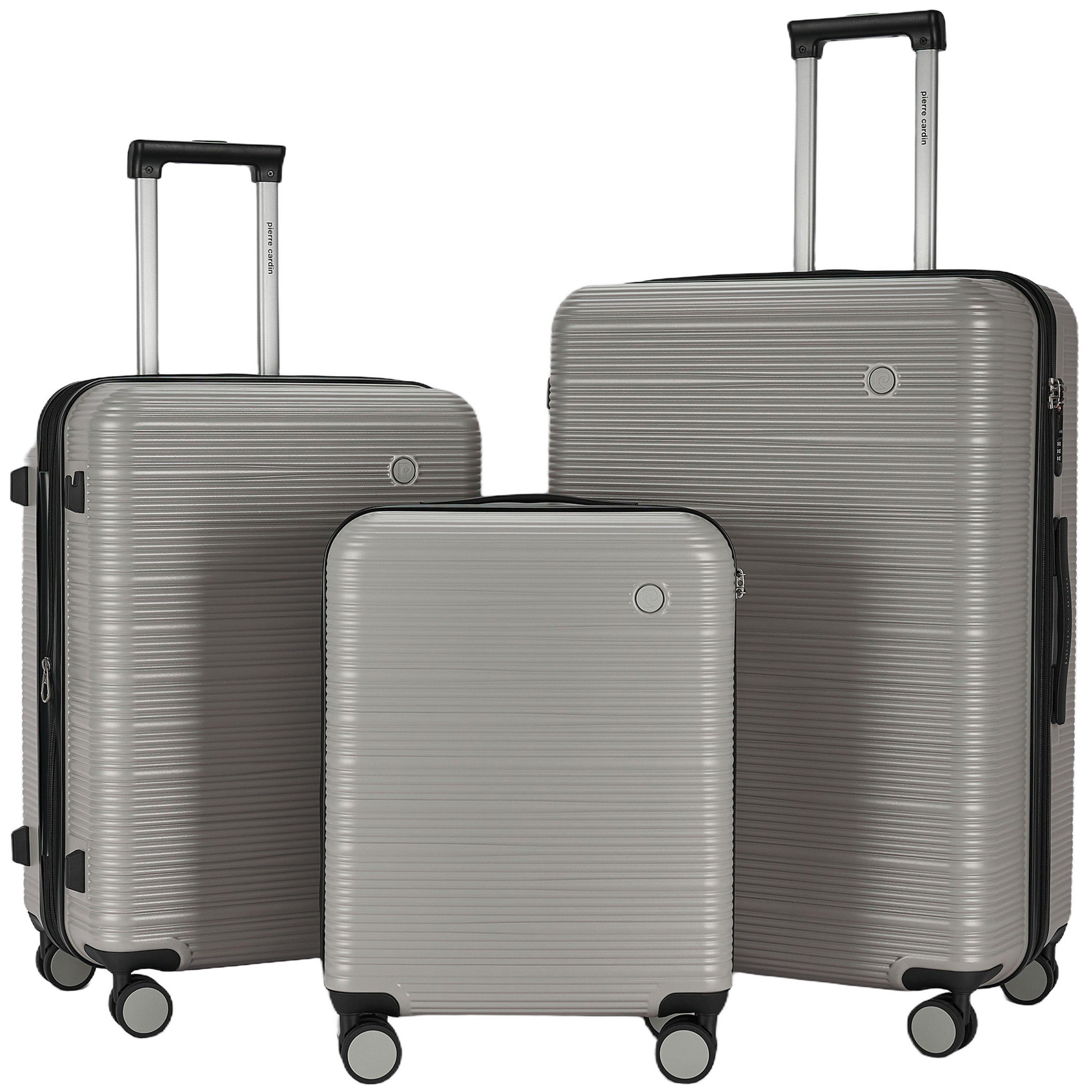 Grey Cl902e-03 - Pierre Cardin - Arles Expandable Suitcase Hard Shell 4 Wheel - 1