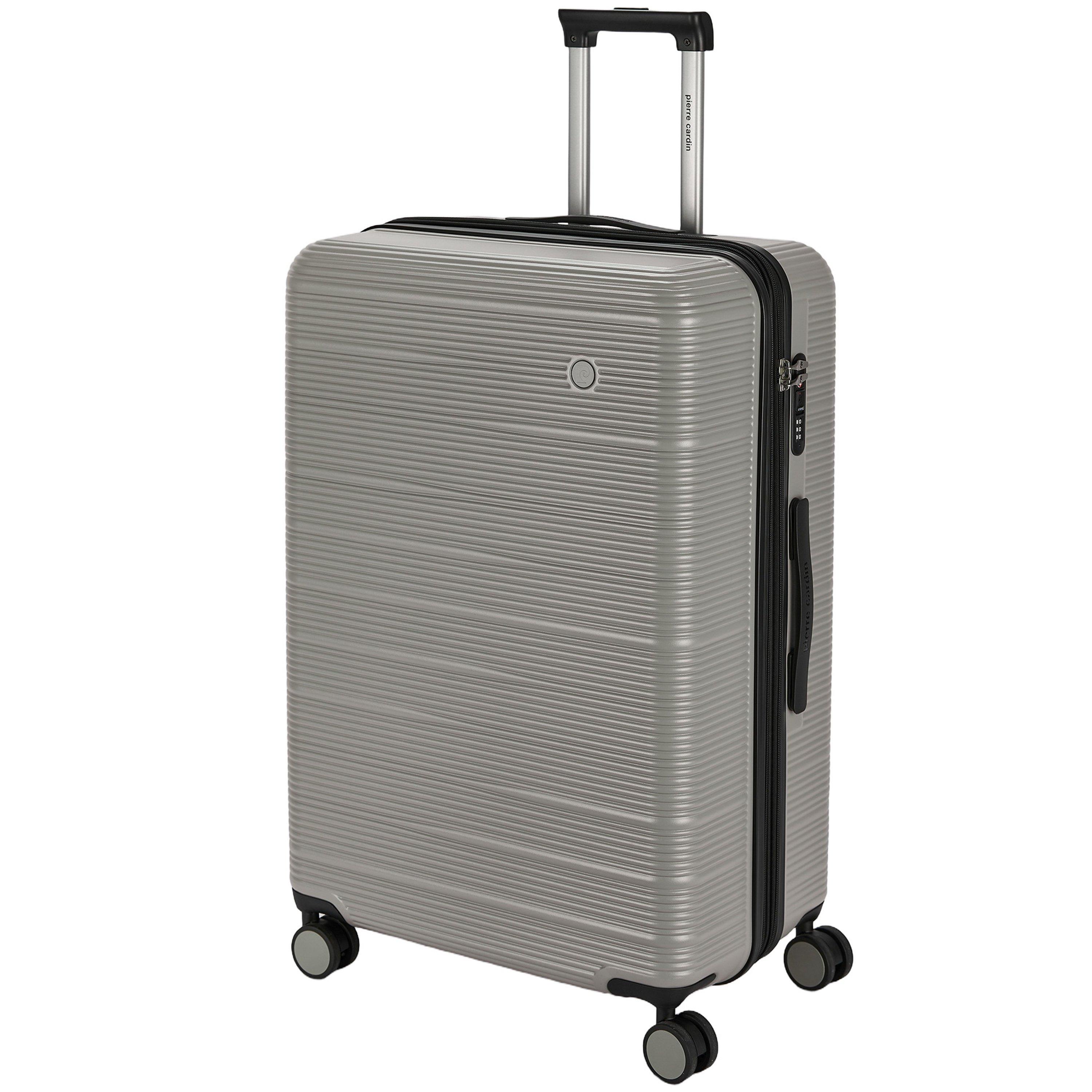 Grey Cl902e-03 - Pierre Cardin - Arles Expandable Suitcase Hard Shell 4 Wheel - 4