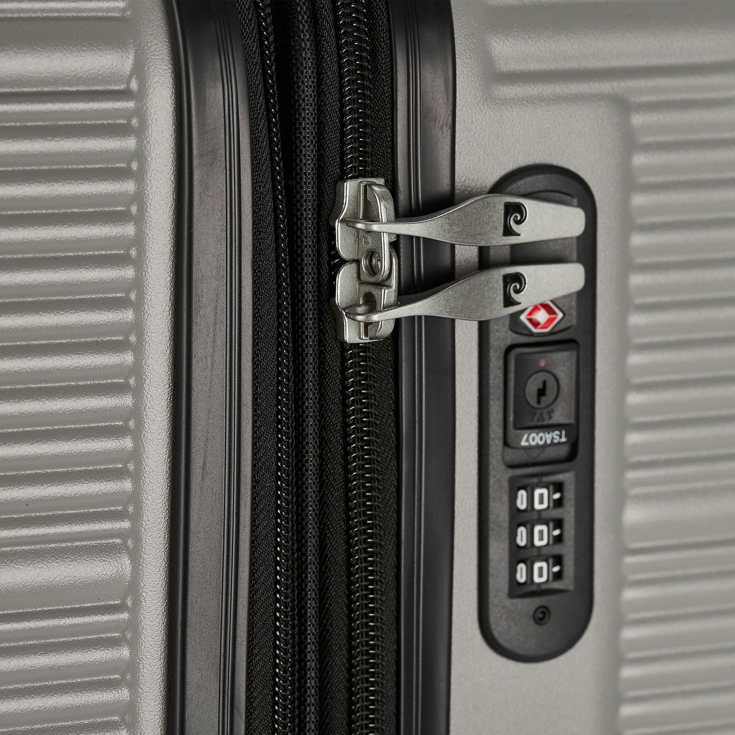 Grey Cl902e-03 - Pierre Cardin - Arles Expandable Suitcase Hard Shell 4 Wheel - 8