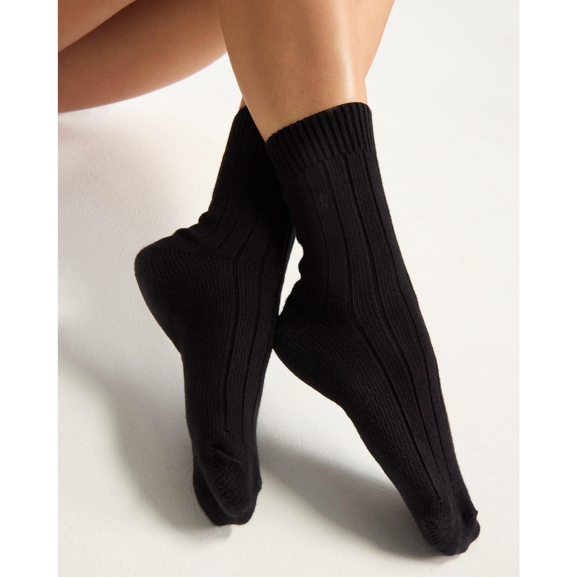 Black - Nudea - ORGANIC COTTON SOCKS - 4
