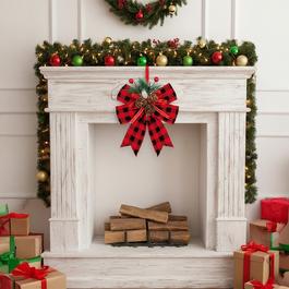 LIFE IDEAS 6-Pack Decorative Bows with Pine Cones