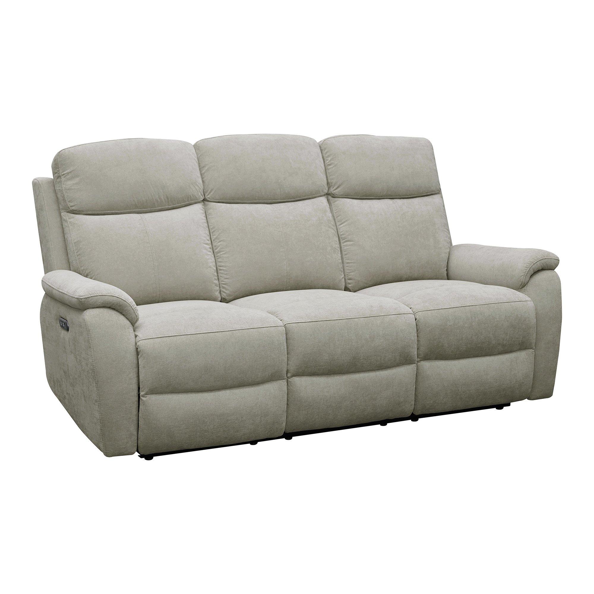 Grey - Aspire - Kingsmere 3 + 2 Power Recliner Sofa Set, Chenille - 2