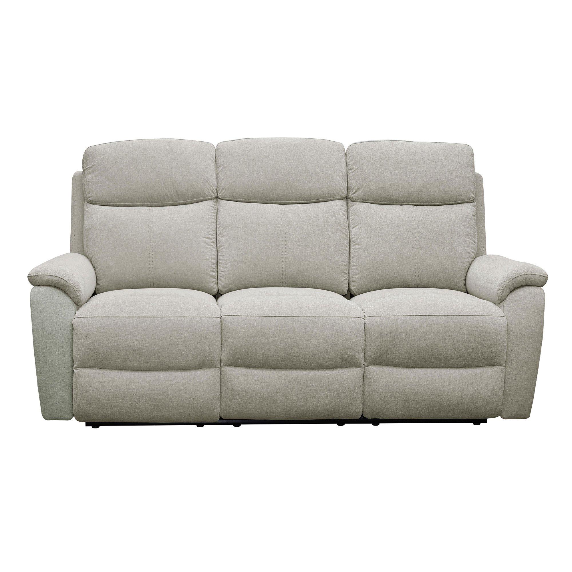 Grey - Aspire - Kingsmere 3 + 2 Power Recliner Sofa Set, Chenille - 4