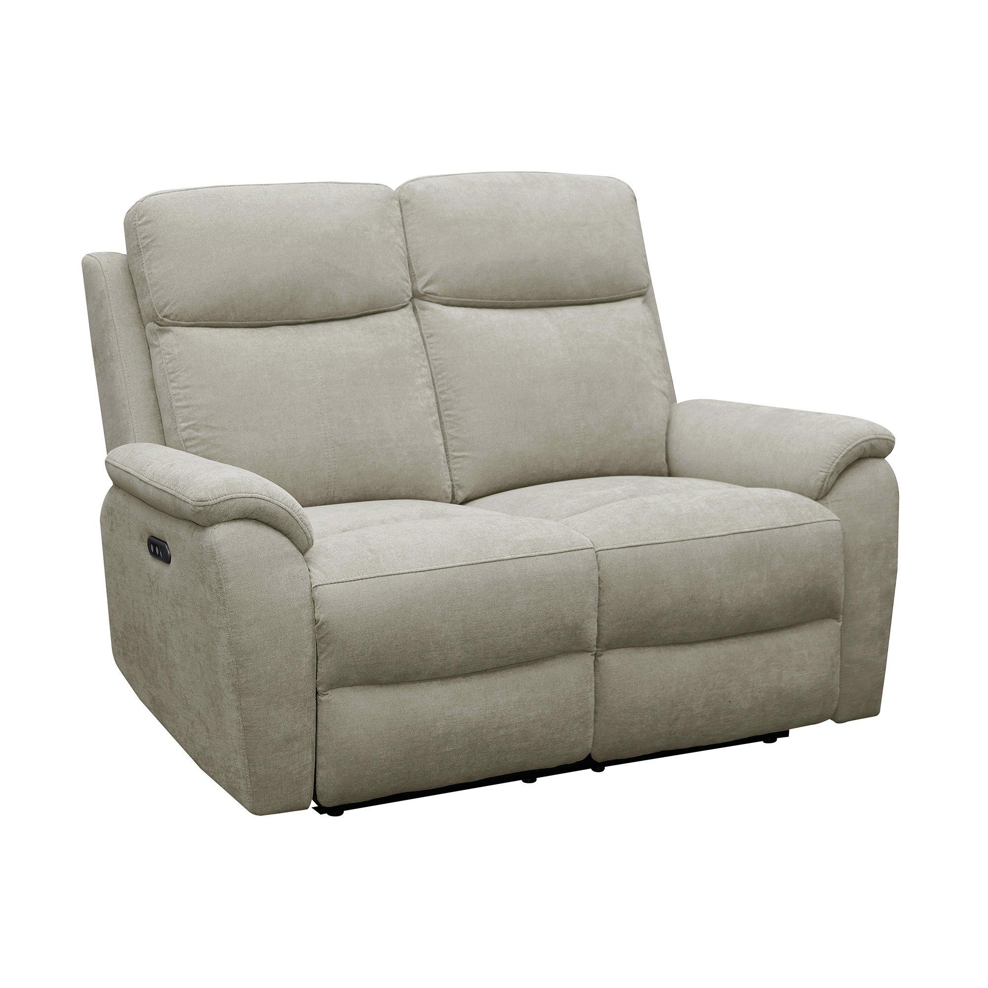 Grey - Aspire - Kingsmere 3 + 2 Power Recliner Sofa Set, Chenille - 5