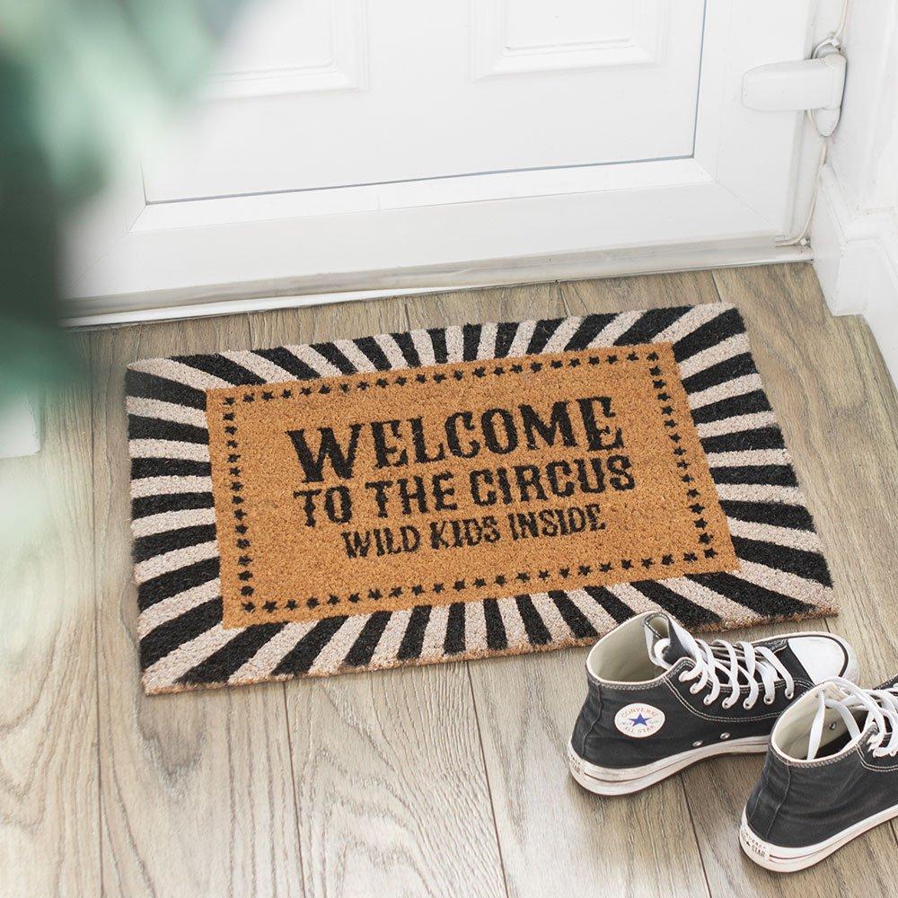 Something Different  Welcome To The Circus Doormat Black