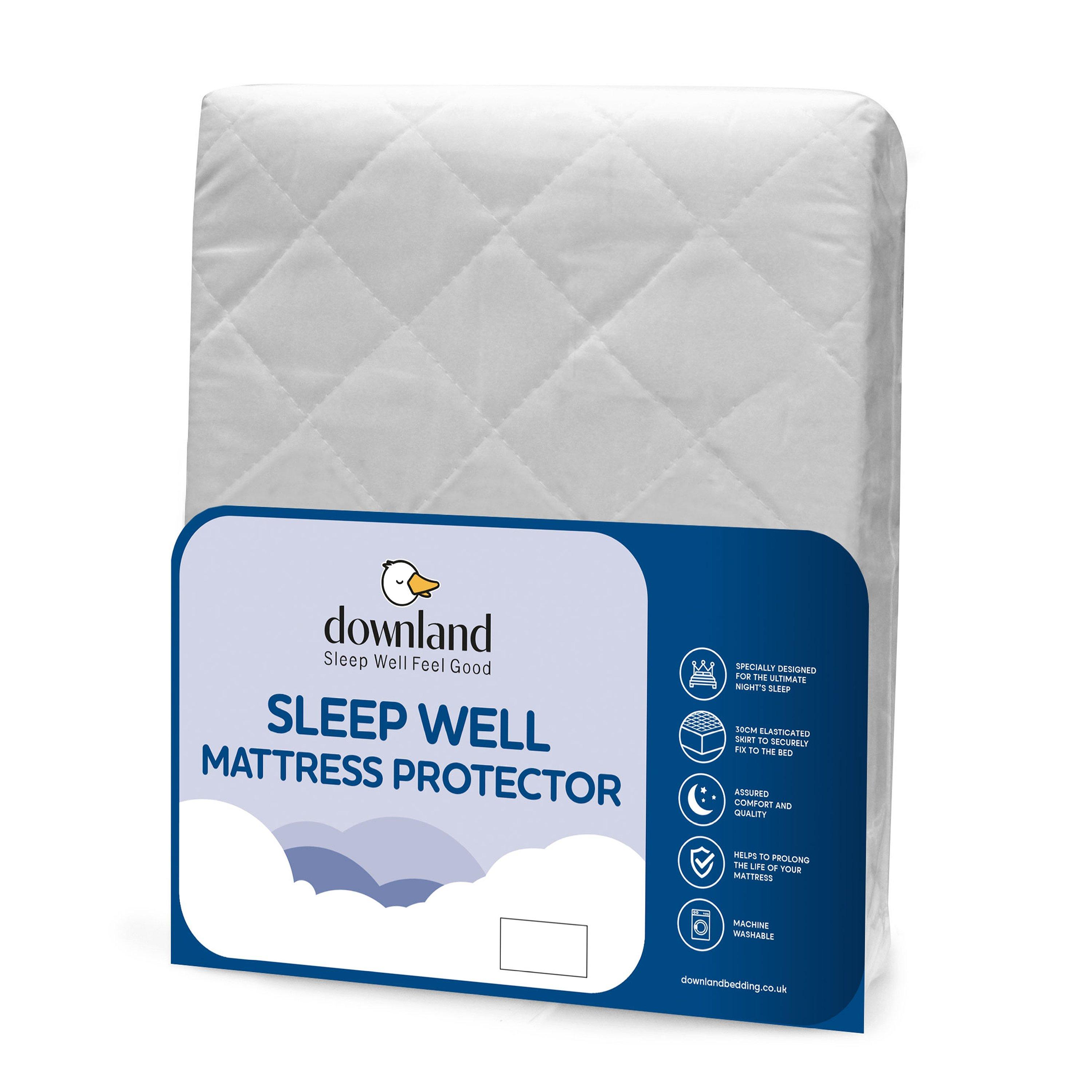 White - Downland - Sleep Well Mattress Protector - 1