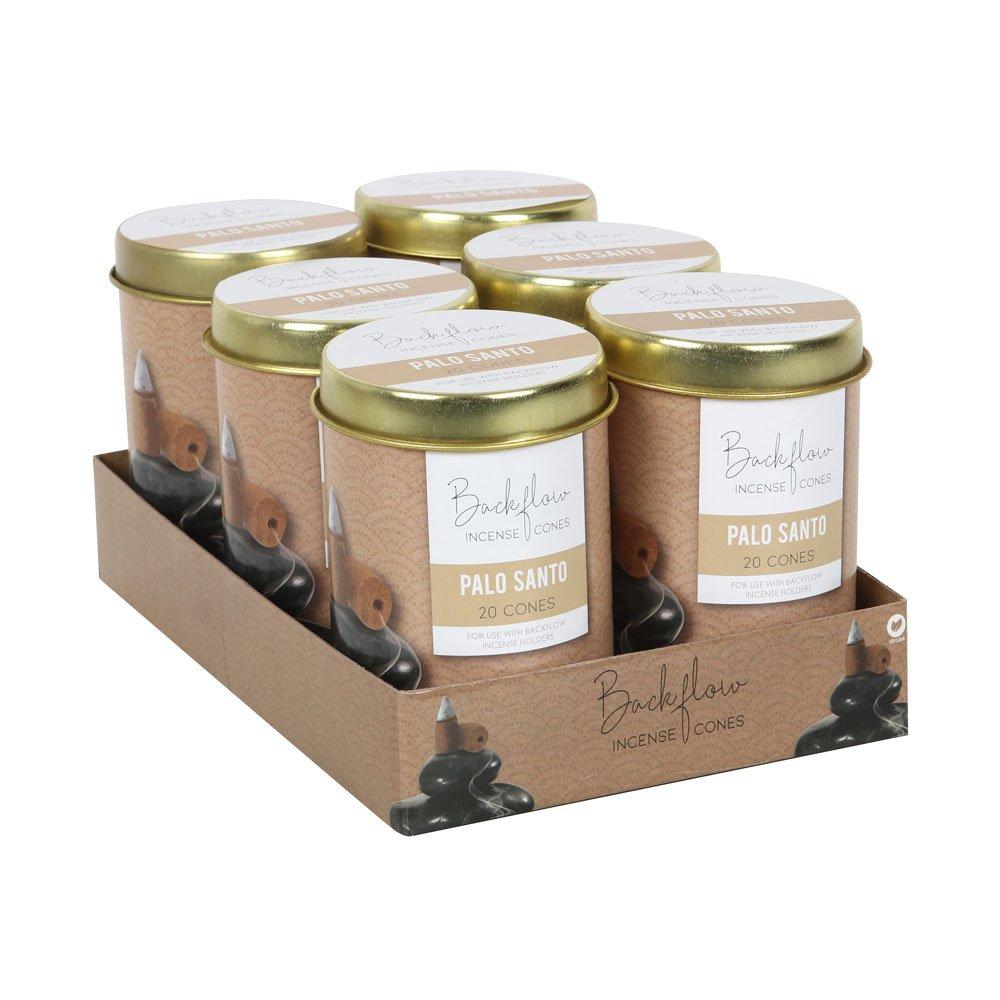 Brown - Something Different - 6 Tins of Elements Palo Santo Jumbo Backflow Cones - 2