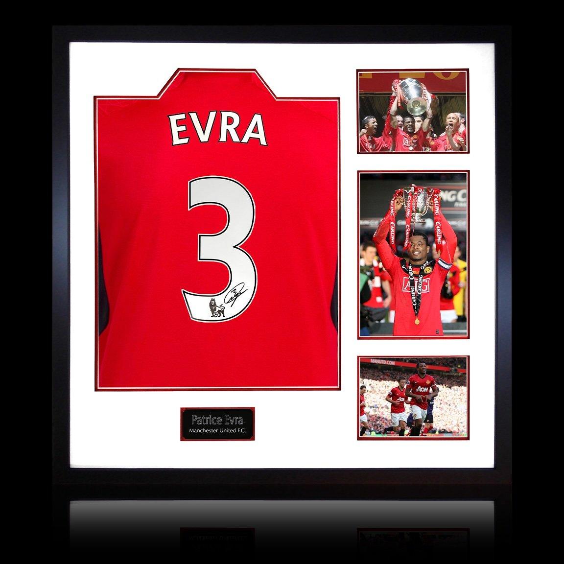 Red - The Fan Cave - Patrice Evra Signed Manchester United Home Shirt E - 1